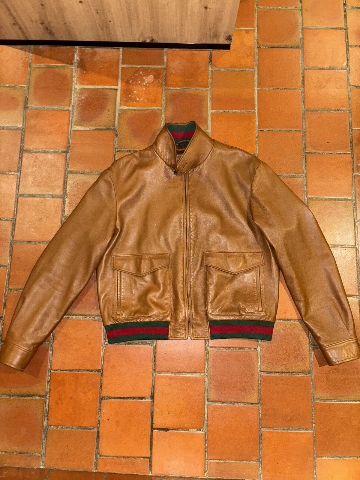 Gucci Gucci leather jacket Size US L / EU 52-54 / 3 - 2 Thumbnail