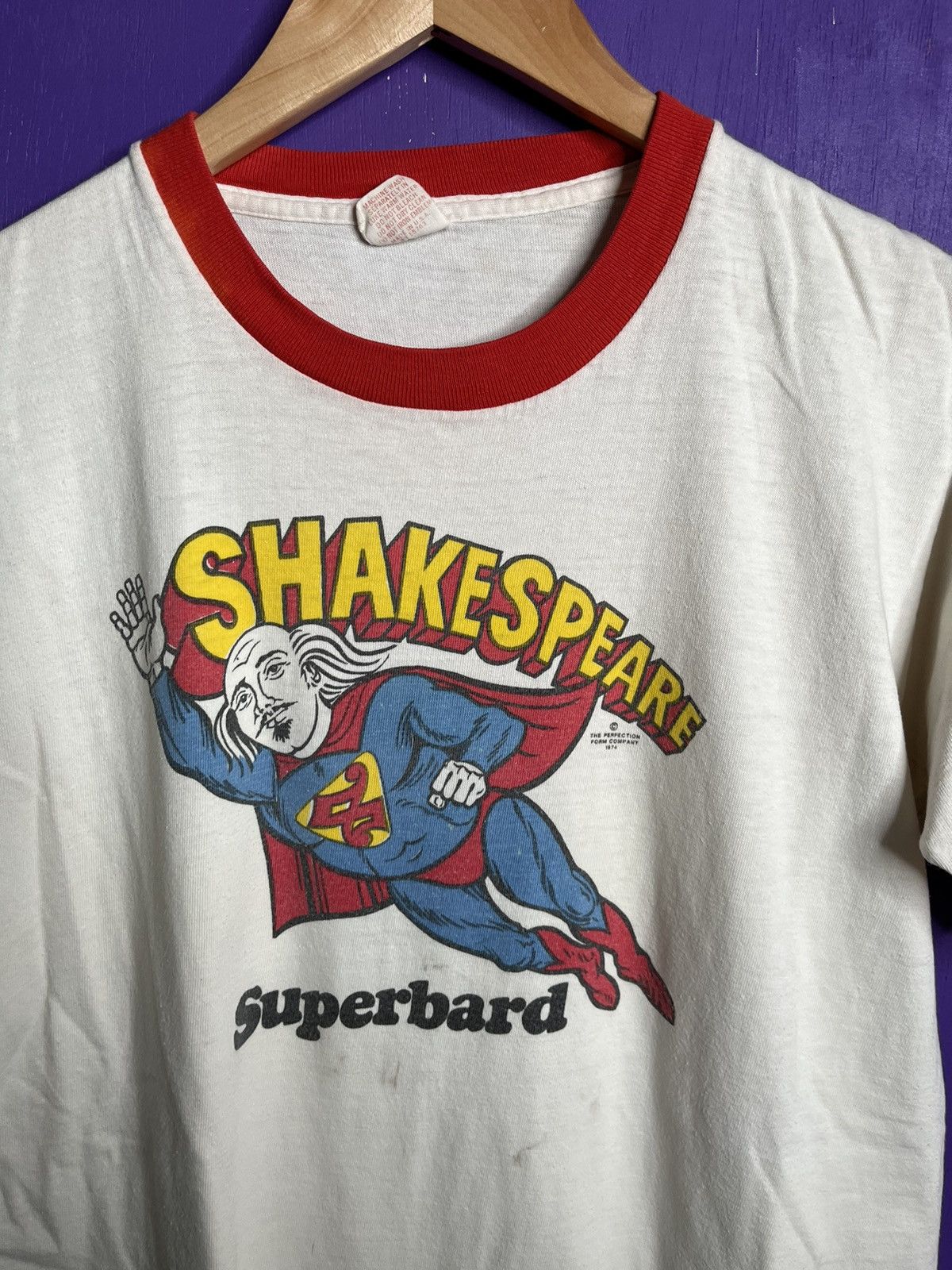 Other Vintage 1974 Shakespeare superbard Superman t-shirt Size US M / EU 48-50 / 2 - 3 Thumbnail