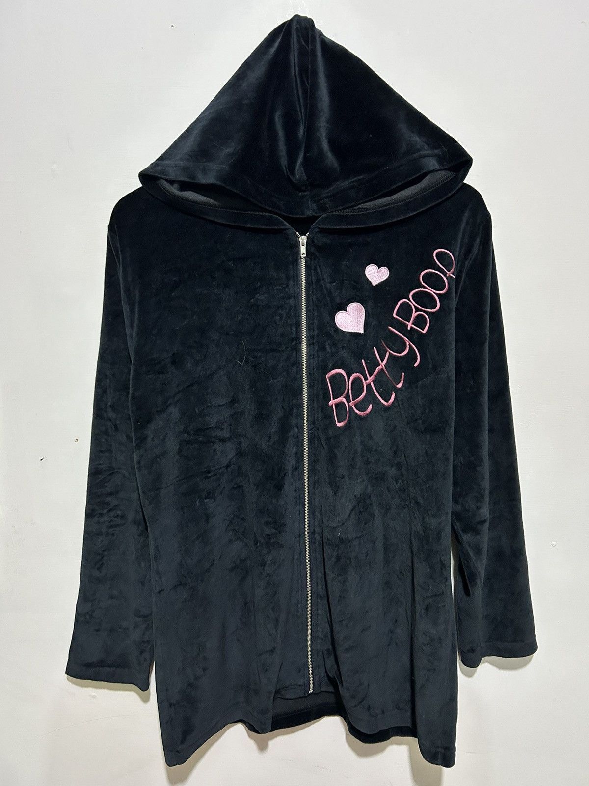 Anime × Cartoon Network × Vintage Vintage Betty Boop Zipper Hoodie Velvet Size US L / EU 52-54 / 3 - 2 Thumbnail