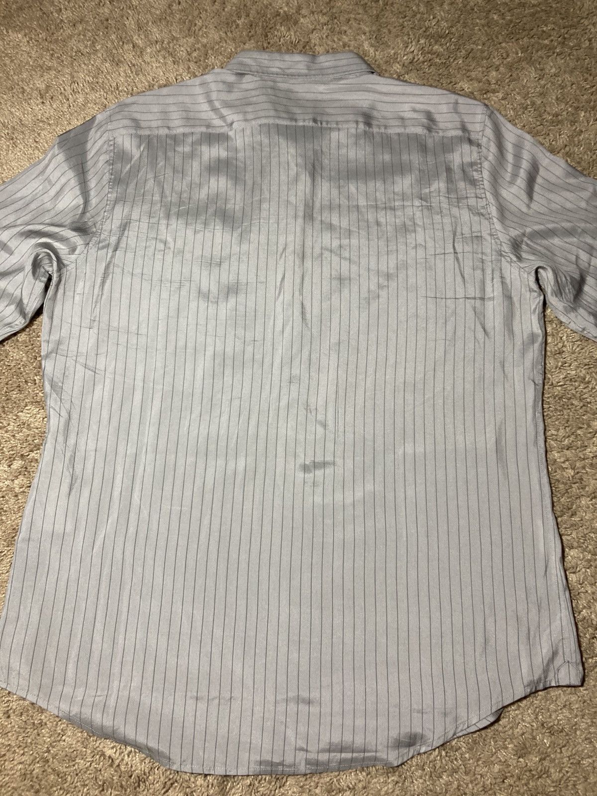 Celine AW23 Celine Silk Striped Carnaby Shirt 43 Button Hedi 2023 Size US XL / EU 56 / 4 - 10 Thumbnail