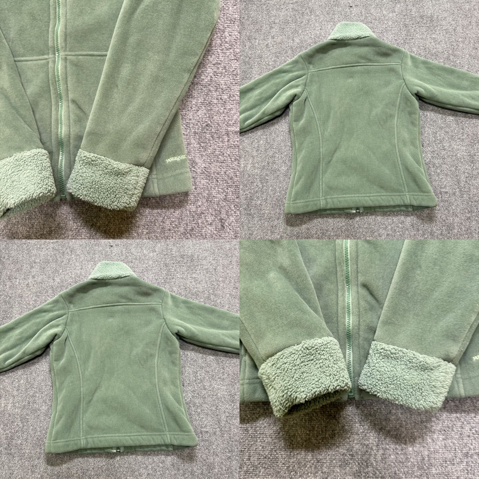 Patagonia Patagonia Synchilla Faux Fur Teddy Women Jacket Full Zip Size S Green Cotton Blend Basic Jacket Womens S Green Size S / US 4 / IT 40 - 9 Thumbnail