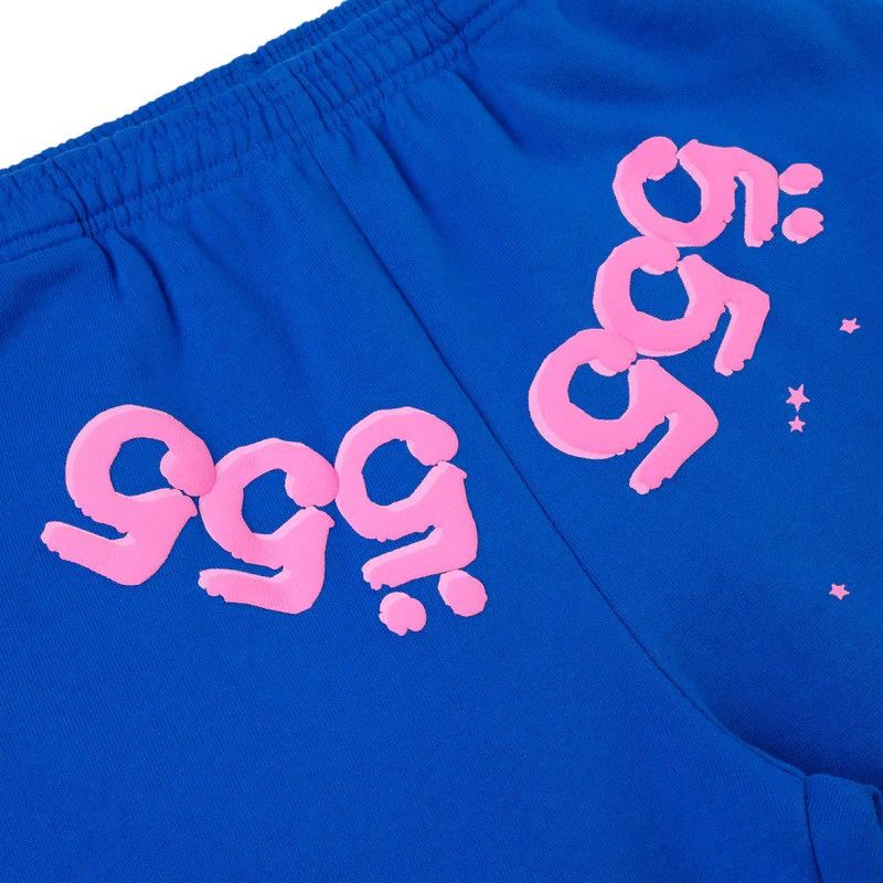 Sp5der ANGEL NUMBER SWEATPANT BLUE LARGE Size US 34 / EU 50 - 3 Thumbnail