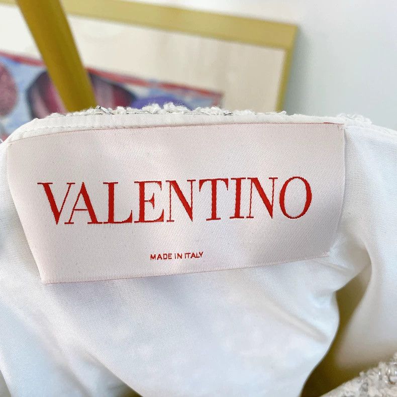 Valentino Valentino White tweed camisole dress Size XS / US 0-2 / IT 36-38 - 6 Thumbnail