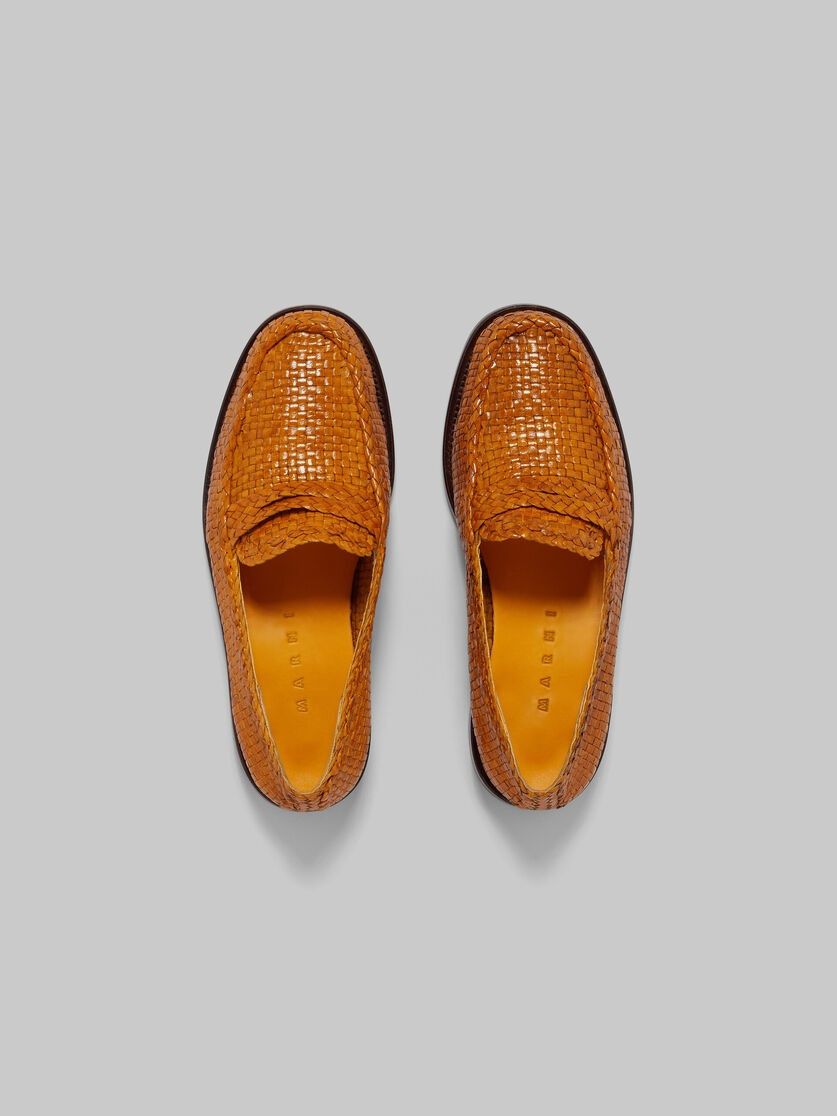 Marni oc11z0525 Woven Leather Bambi Loafer in Orange Size US 6 / IT 36 - 5 Thumbnail
