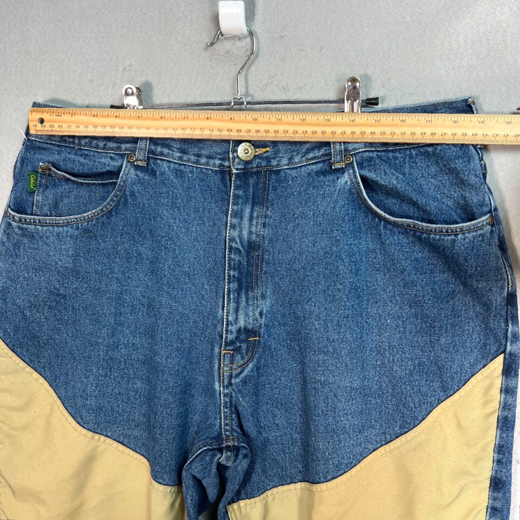 Vintage Cabela's Mens Pants Denim Nylon 42 x 30 Two-Tone Outdoor Straight Jeans Modern Vintage: No Size US 42 / EU 58 - 4 Thumbnail