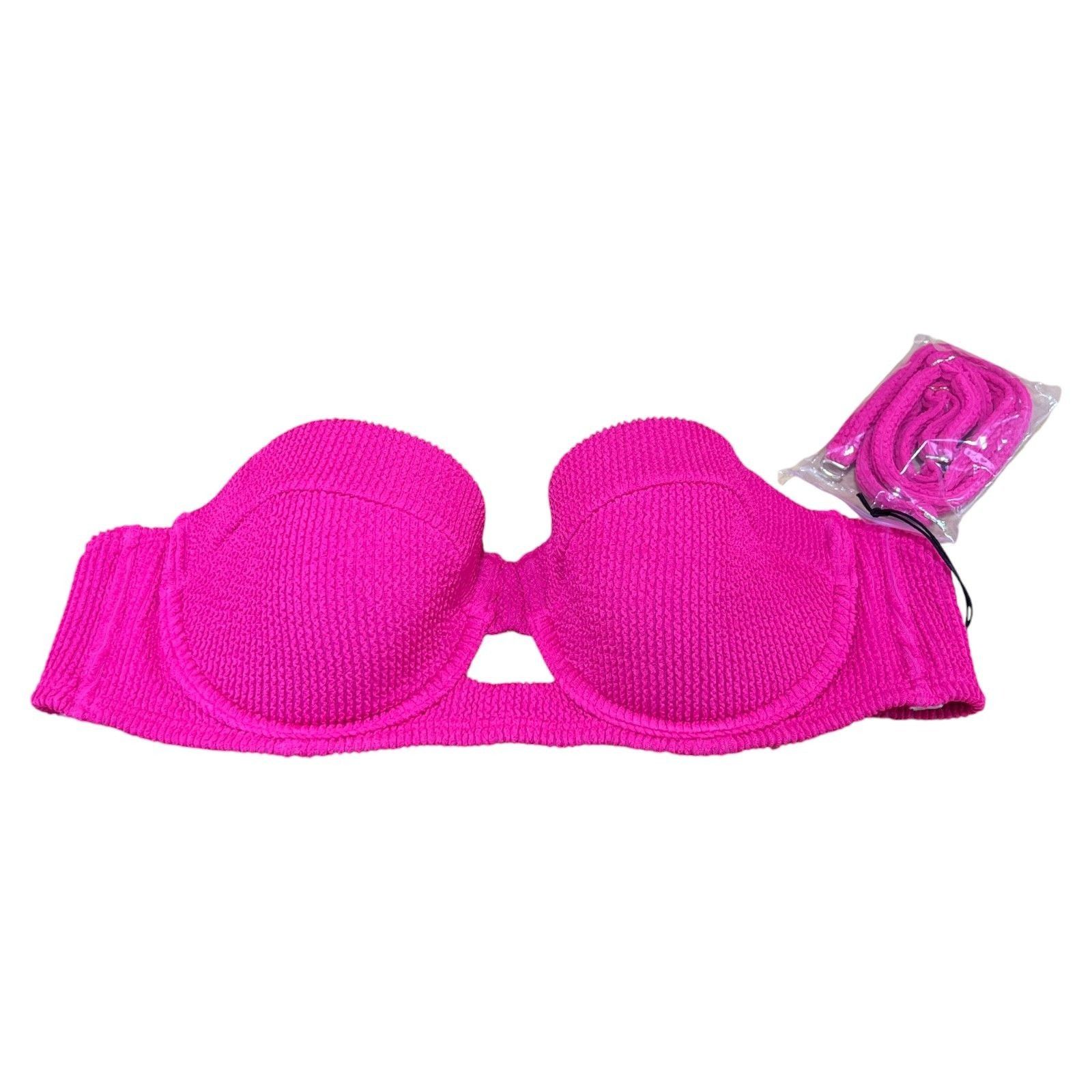 Other Shade & Shore - Women's Pucker Textured Light Lift Bandeau B Size ONE SIZE - 5 Thumbnail