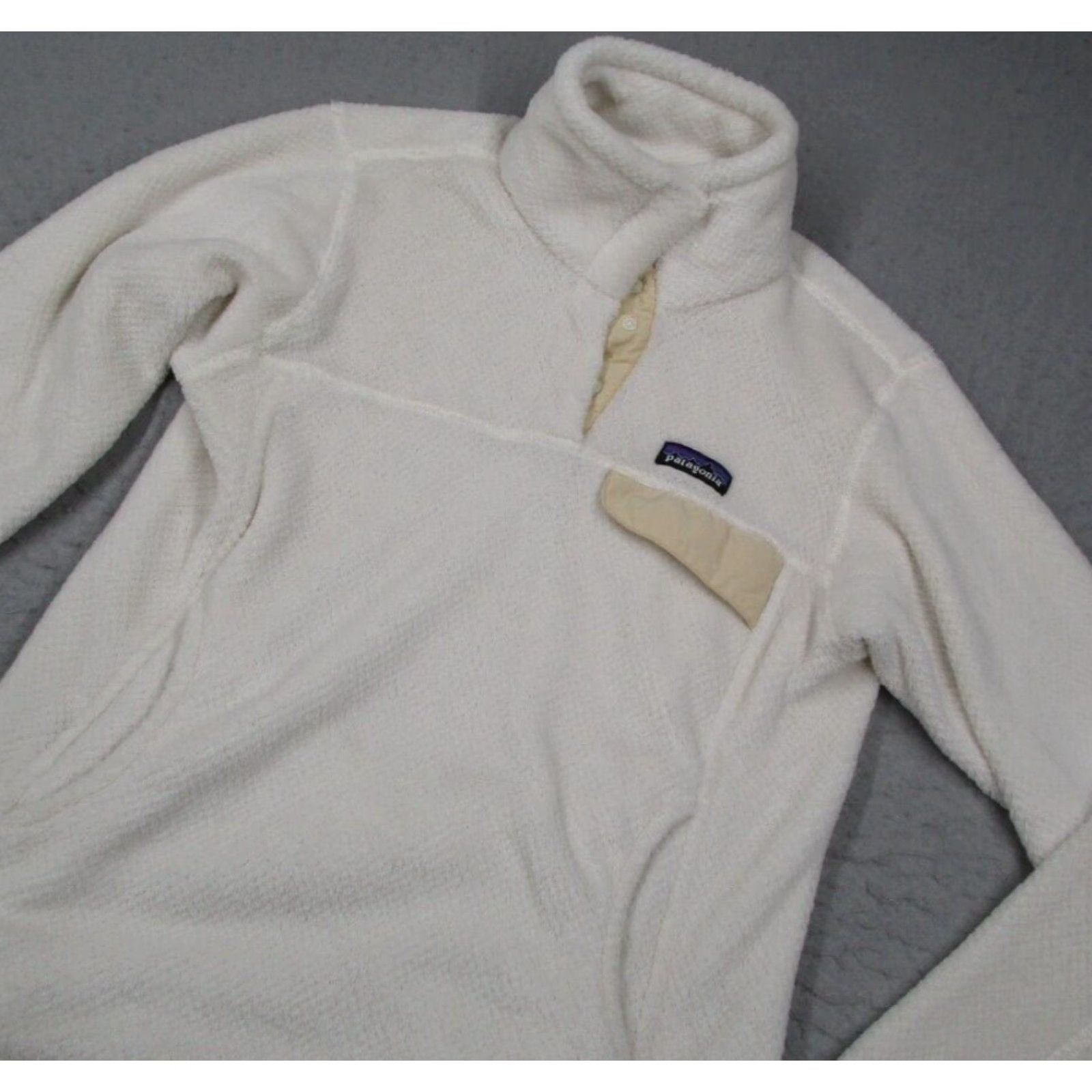 Patagonia PATAGONIA Jacket Women Medium White RE-TOOL SNAP T POLARTEC THERMAL PRO fleece pullover Size M / US 6-8 / IT 42-44 - 2 Thumbnail