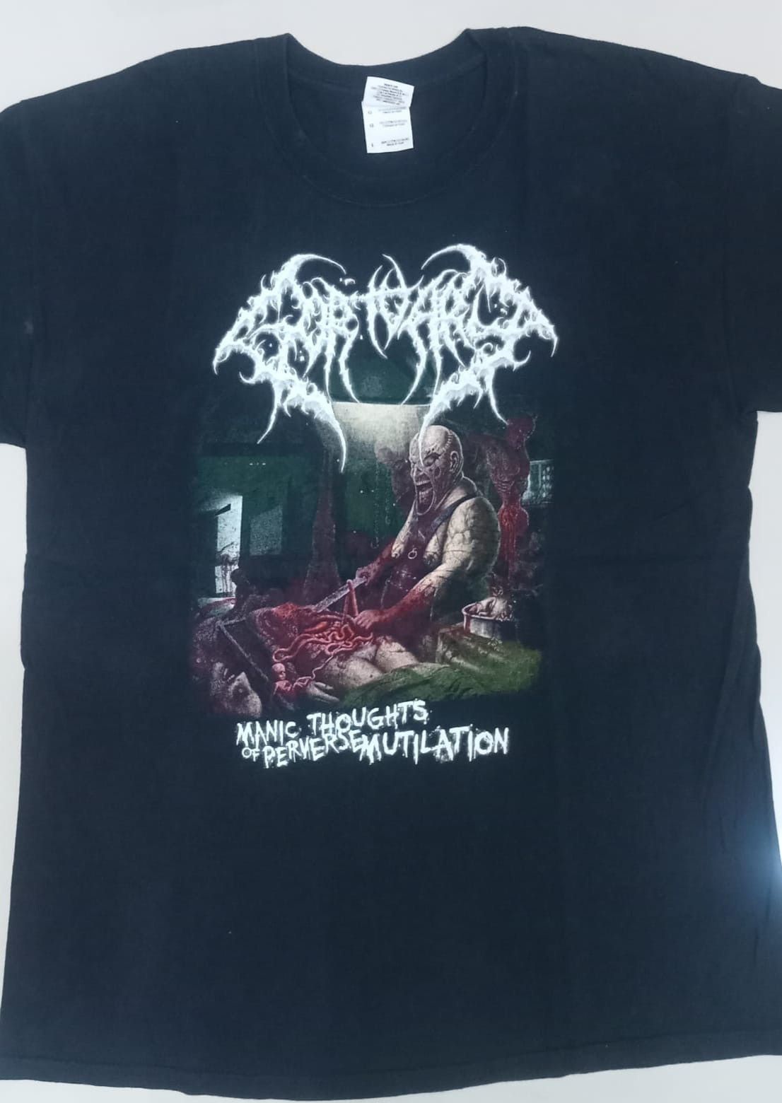 Band Tees Gortuary Manic Thoughts of Perverse Mutilation brutal death Size US L / EU 52-54 / 3 - 1 Thumbnail