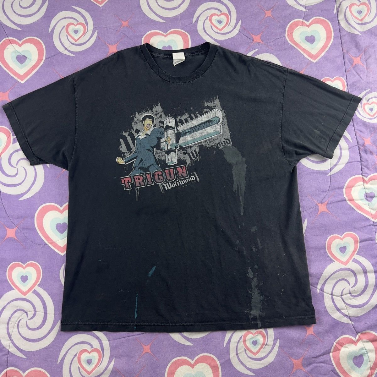 90〜00s alstyle ビンテージ　ロンT XL bar printed 90〜00s alstyle ビンテージ ロンT XL bar printed