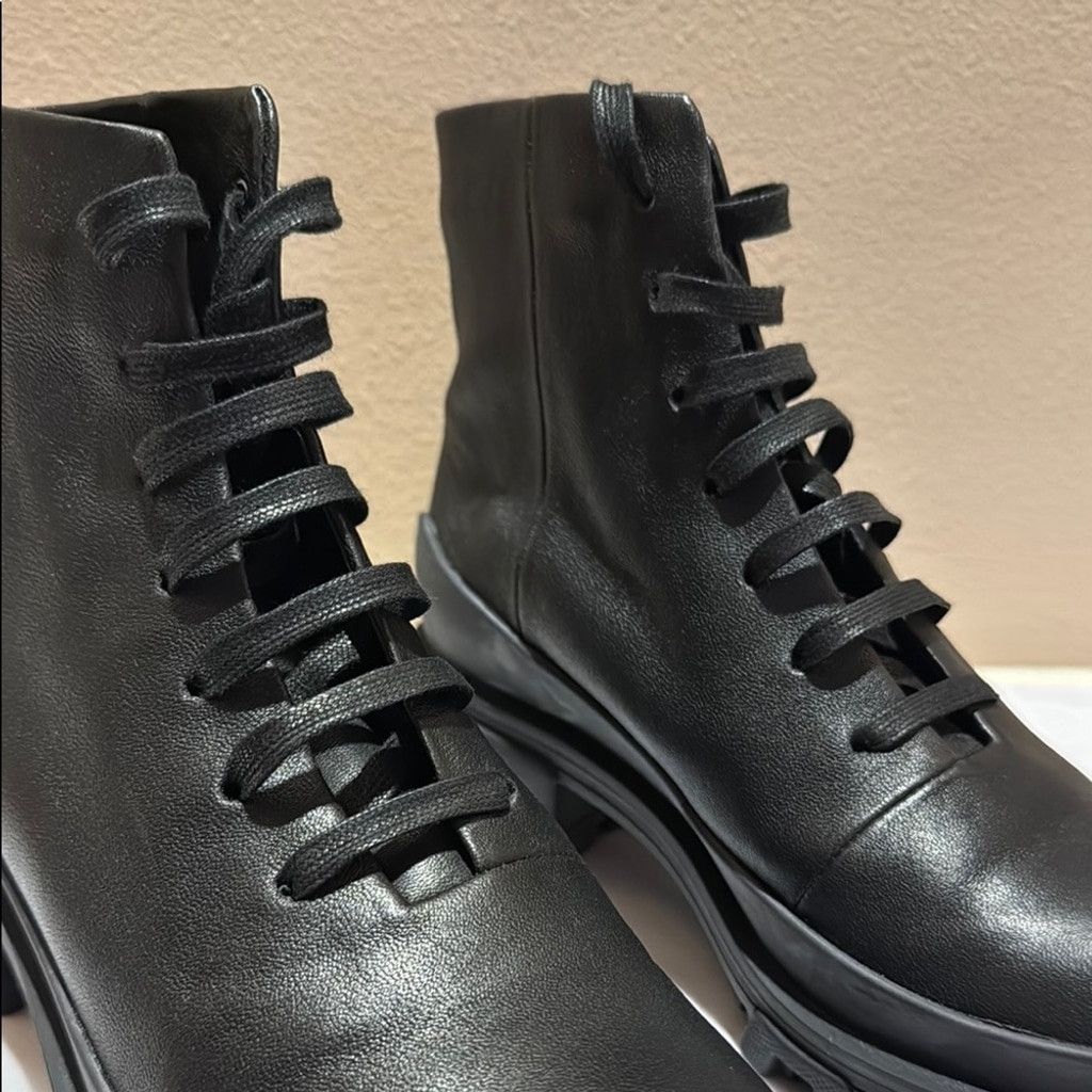 Rag & Bone NWOT Rag & Bone Black Soft Leather Combat Moto Boots Size US 8 / IT 38 - 5 Thumbnail