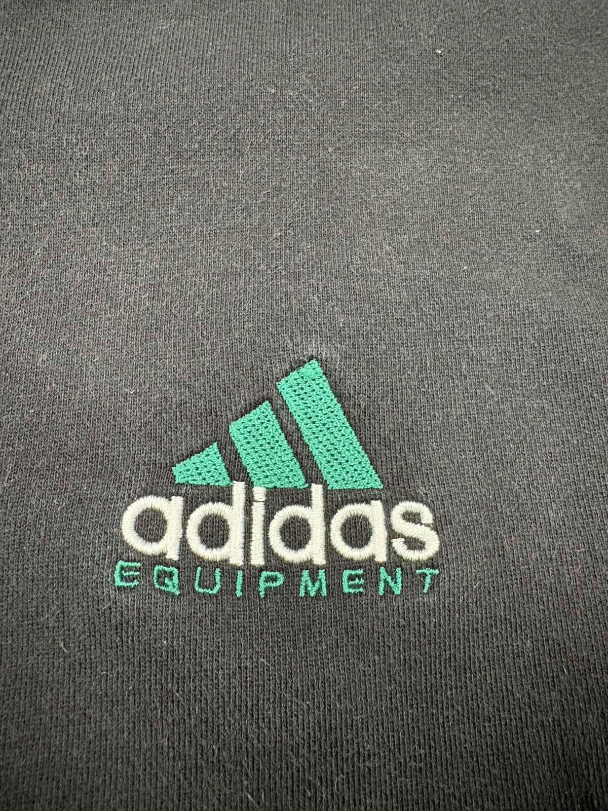 Adidas Vintage 90s Adidas Equipment Cropped Sweatshirt Black Logo M Size M / US 6-8 / IT 42-44 - 7 Thumbnail