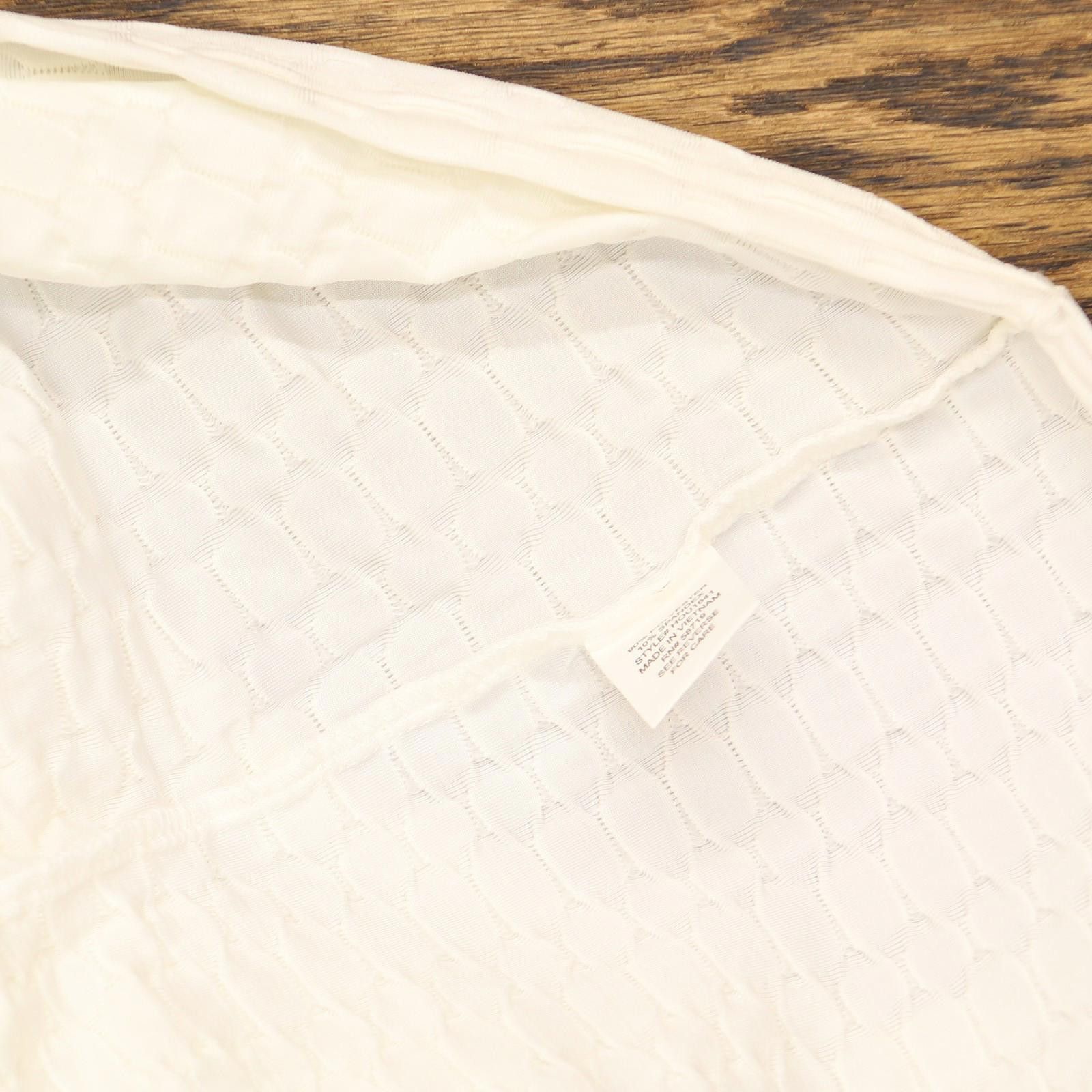 Other Nwt Ny Collection Embellished Blouse Phou1641 White Pl Size L / US 10 / IT 46 - 4 Thumbnail
