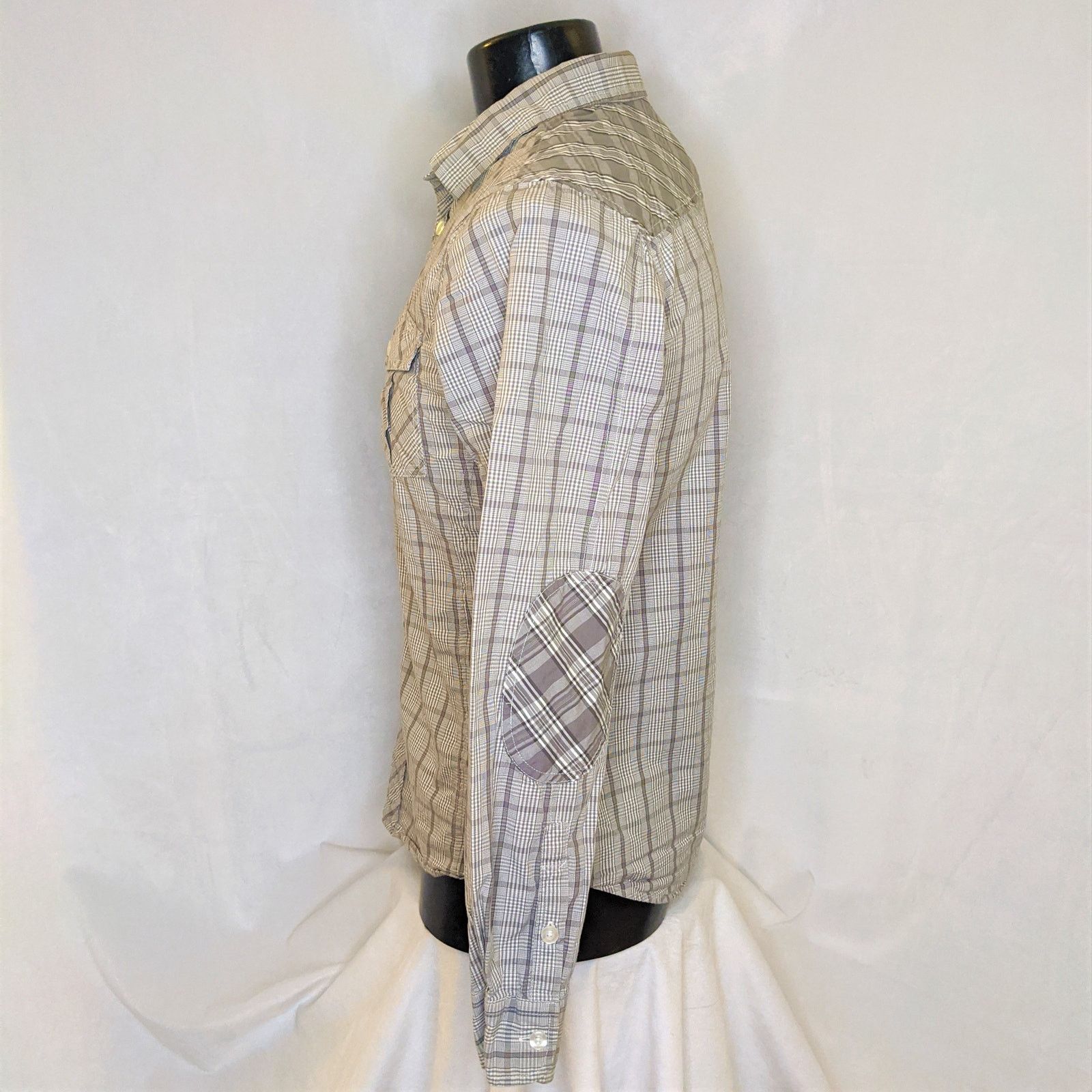 Ecko Unltd. Ecko Unltd Men's Striped Button Shirt Brown Medium Excellent Size US M / EU 48-50 / 2 - 2 Thumbnail