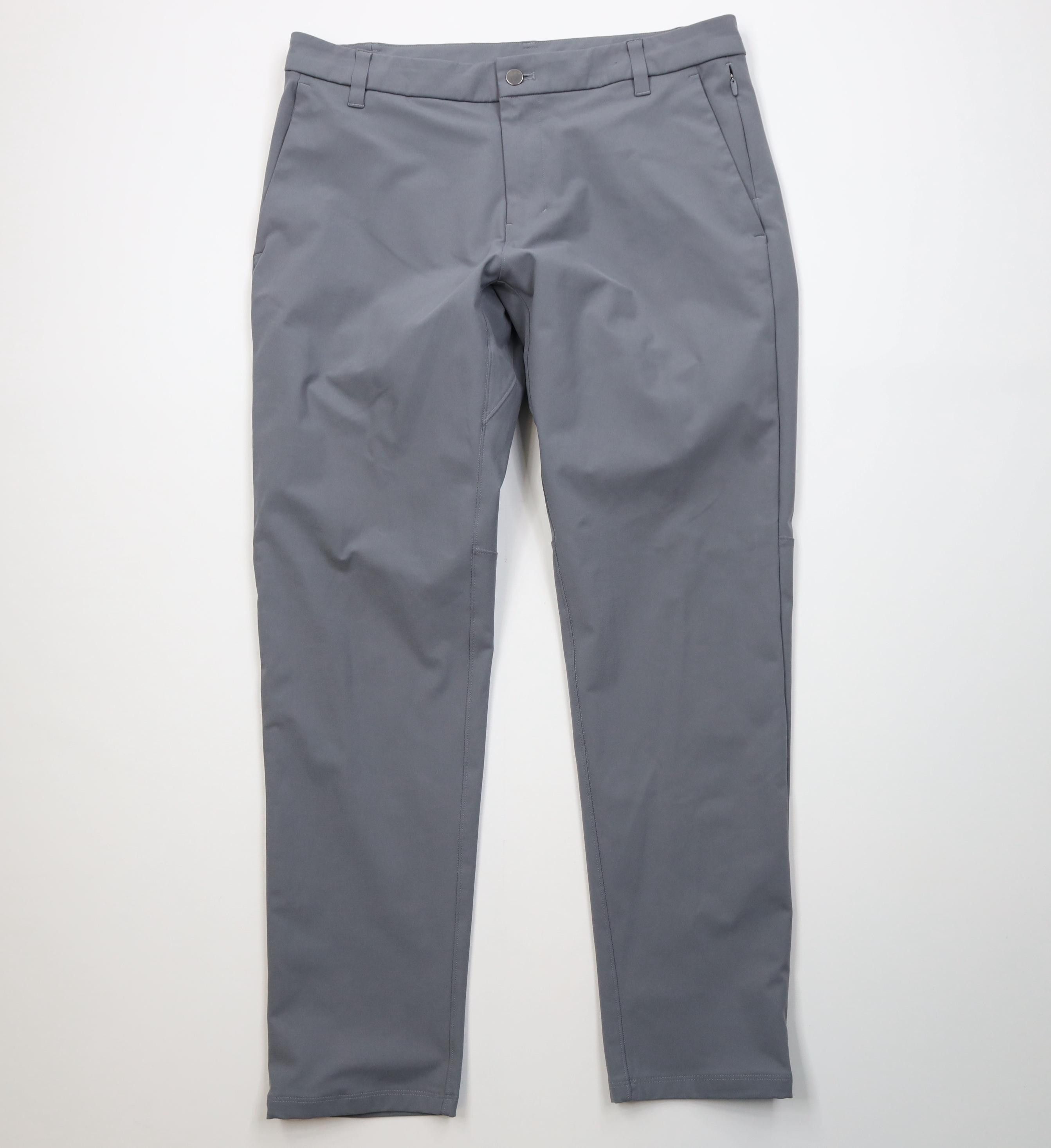 Lululemon Lululemon ABC Stretch Straight Leg Chinos Chino Pants Gray Size US 34 / EU 50 - 1 Thumbnail