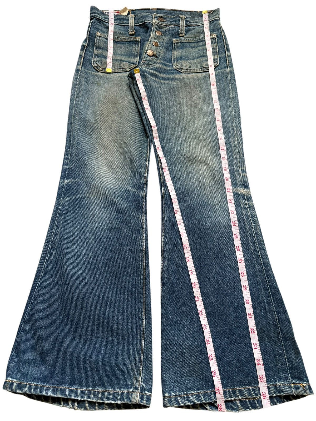 Japanese Brand Vintage Japanese Brand Mud Wash Bush Pant Bellbottom Jeans Size 27" / US 4 / IT 40 - 12 Thumbnail
