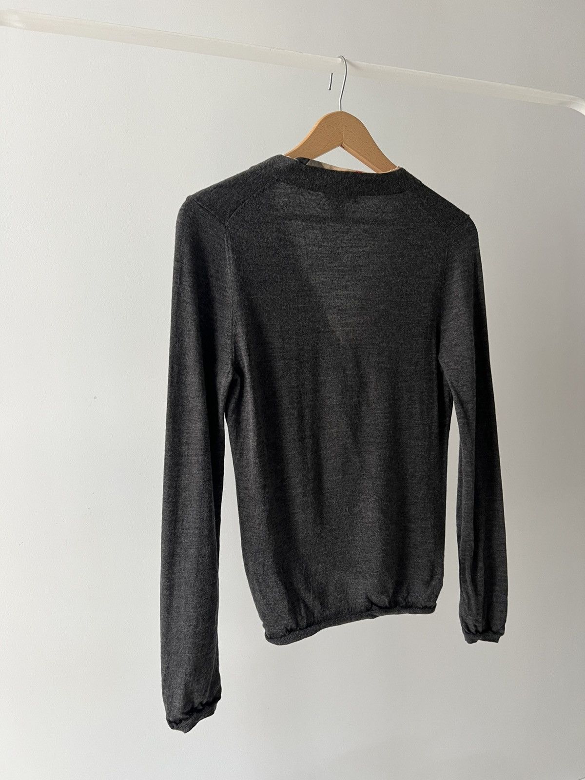 Burberry Burberry Brit Dark Gray Wool Knit Button Cardigan M Size M / US 6-8 / IT 42-44 - 8 Thumbnail