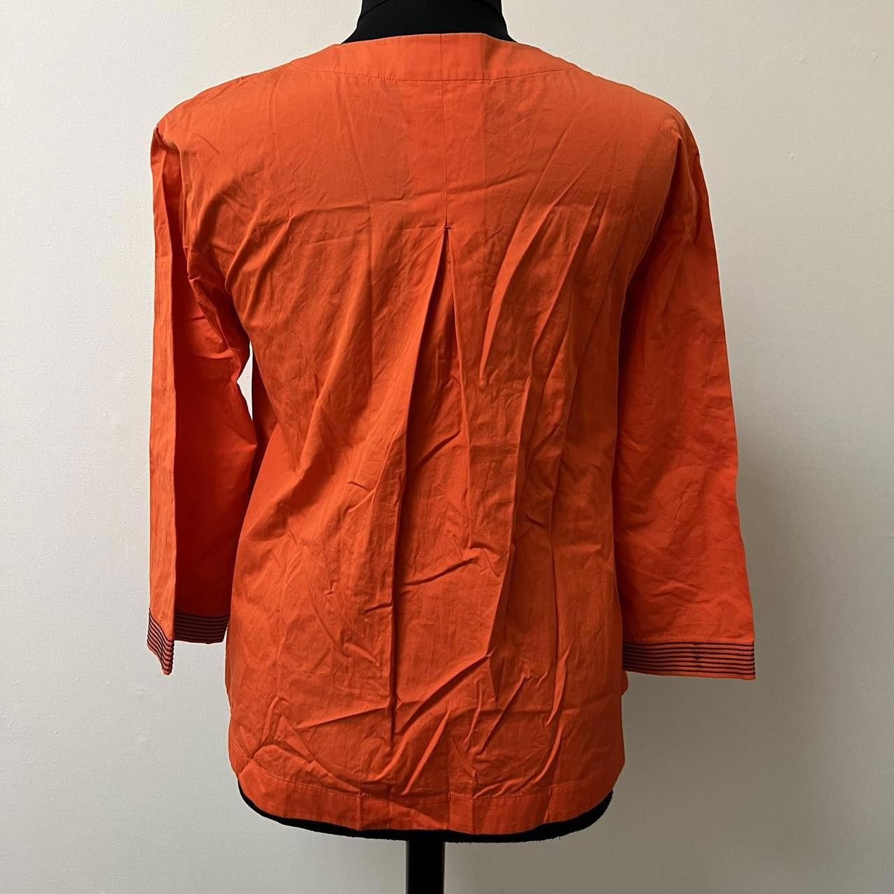 Dior Dior Women's Orange Blouse Size L / US 10 / IT 46 - 2 Thumbnail