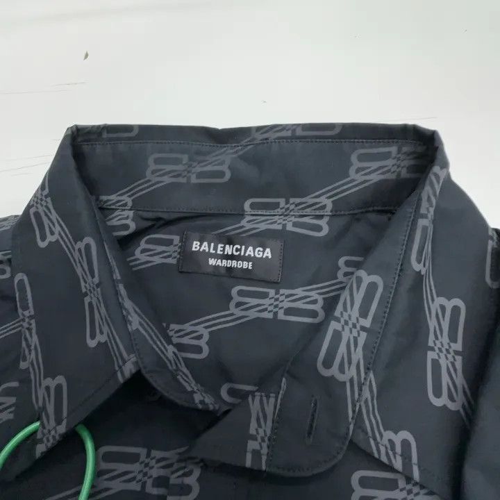 Balenciaga Balenciaga Balenciaga Logo Print Long Sleeve Shirt -2507 Size US M / EU 48-50 / 2 - 5 Thumbnail