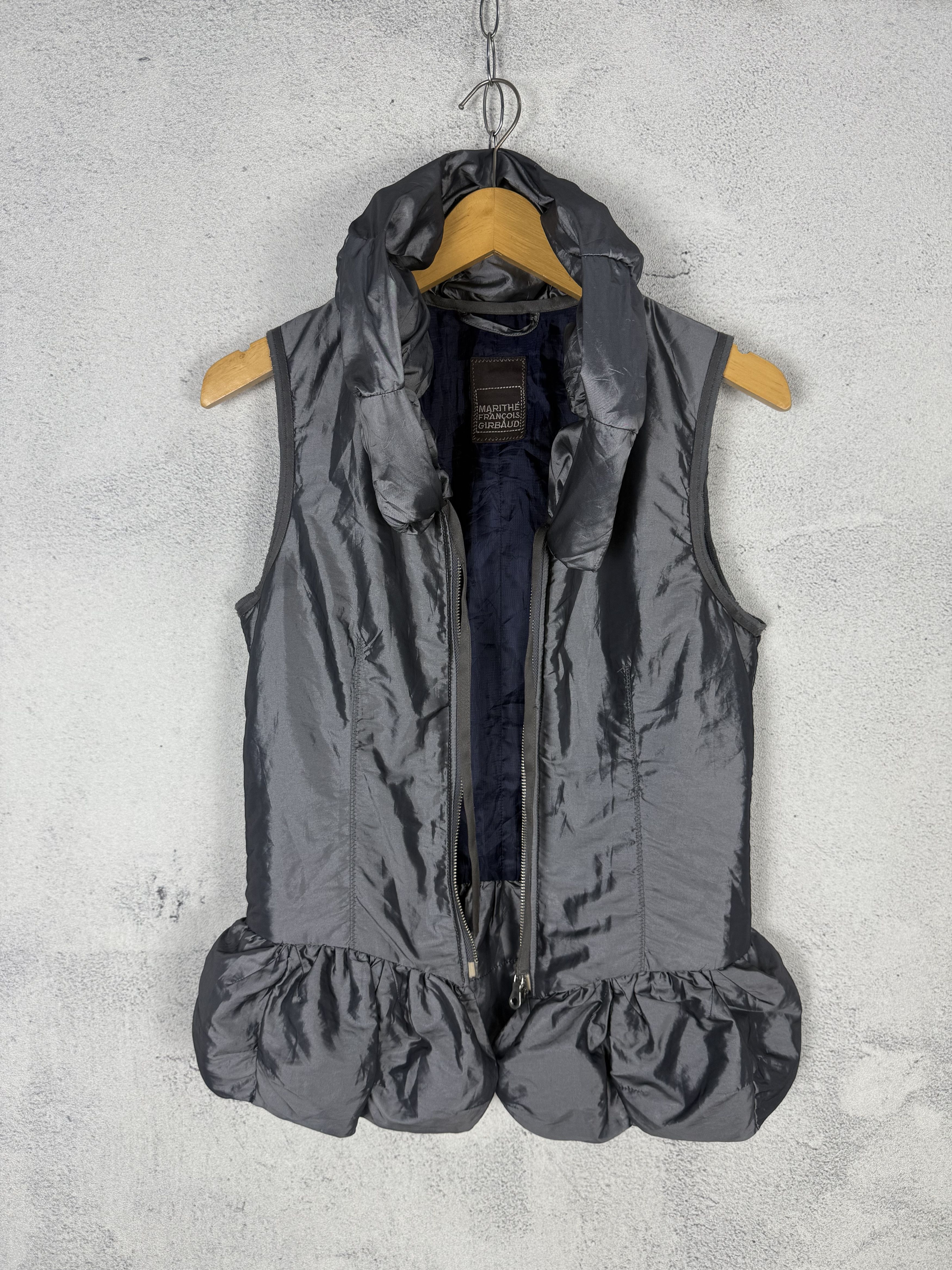 Marithe + Francois Girbaud Marithe Francois Girbaud Silver Nylon Down Vest Size M / US 6-8 / IT 42-44 - 3 Thumbnail