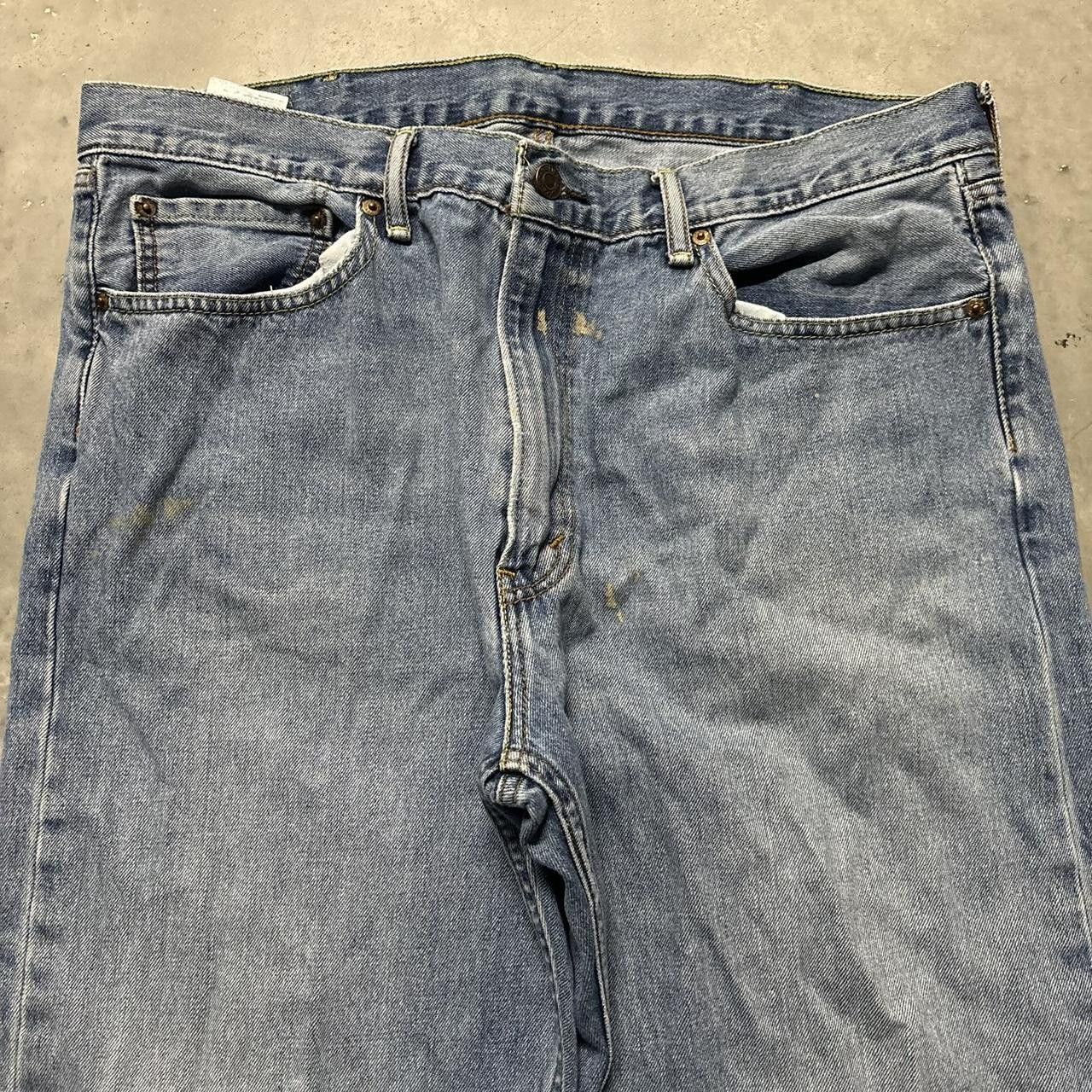 Levi's × Vintage Crazy Vintage Y2K/2000s Grunge Levi’s Faded Medium Wash Essential Denim Jeans! Size US 36 / EU 52 - 5 Thumbnail