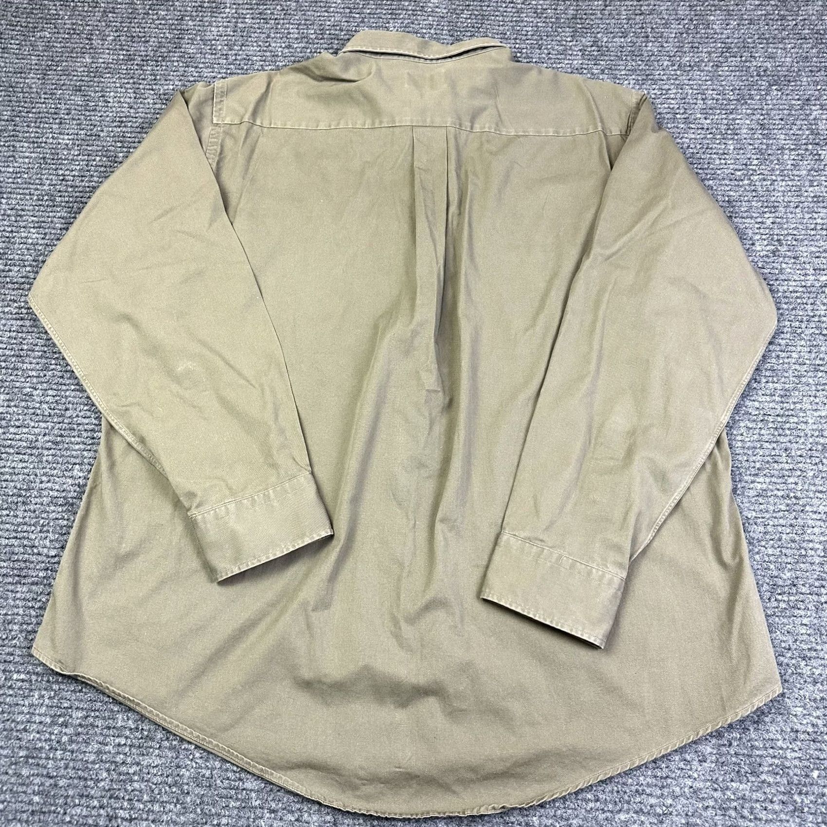 Vintage VINTAGE The Hathaway Shirt Button-Up Shirt Mens 17.5 34-35 100% Cotton Green Long Sleeve Size US XXL / EU 58 / 5 - 3 Thumbnail