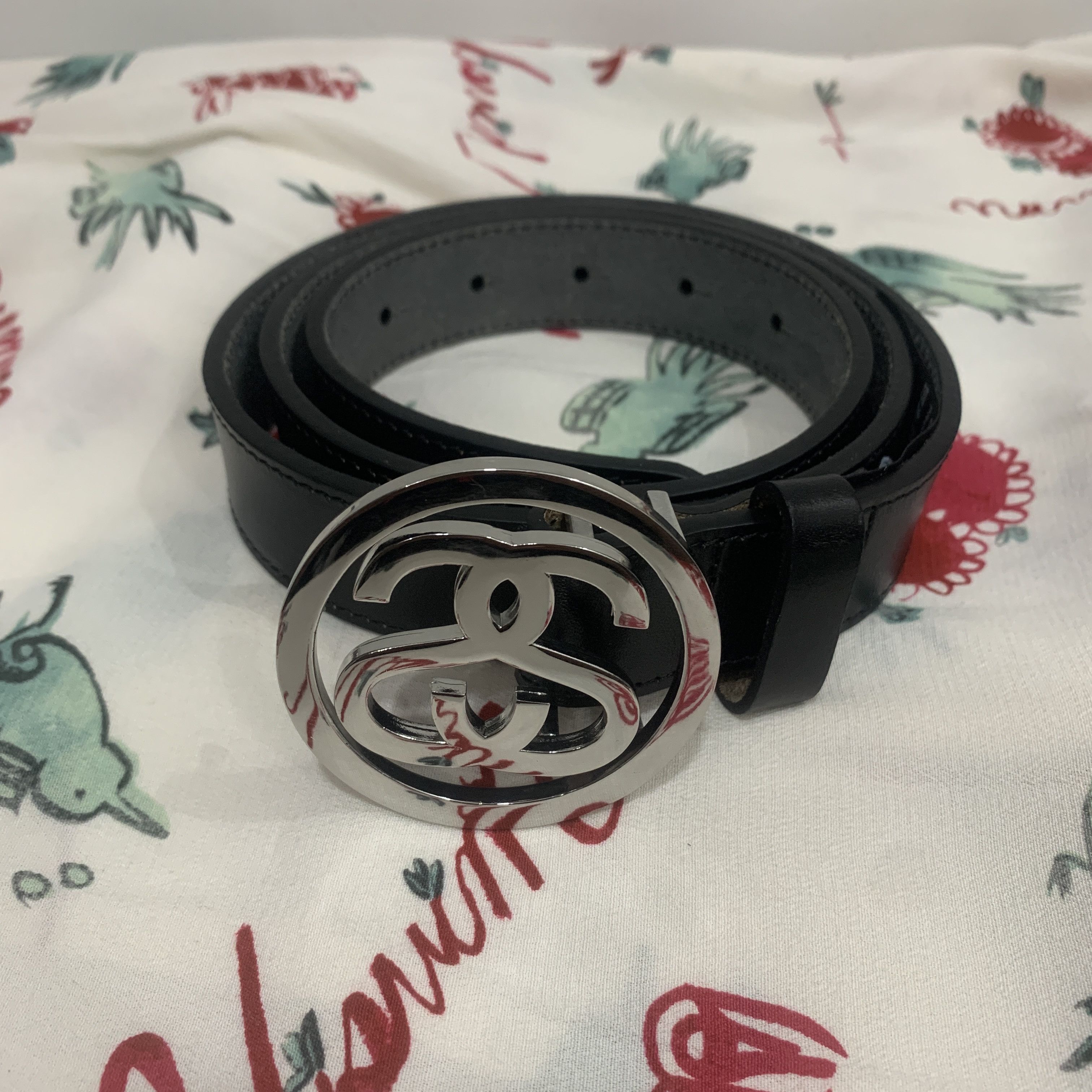 Stussy RIVET STUD BELT HAIRY DEER | Grailed