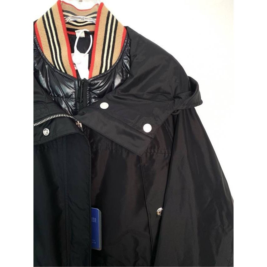 Burberry Burberry Black Hooded Nylon Trench Coat & Down Vest Size XS / US 0-2 / IT 36-38 - 6 Thumbnail