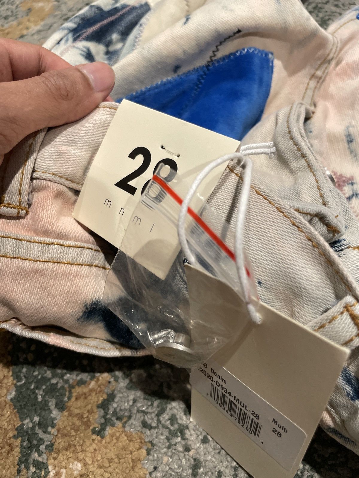 MNML mnml D248 Multicolor Denim Jeans Size US 28 / EU 44 - 8 Thumbnail