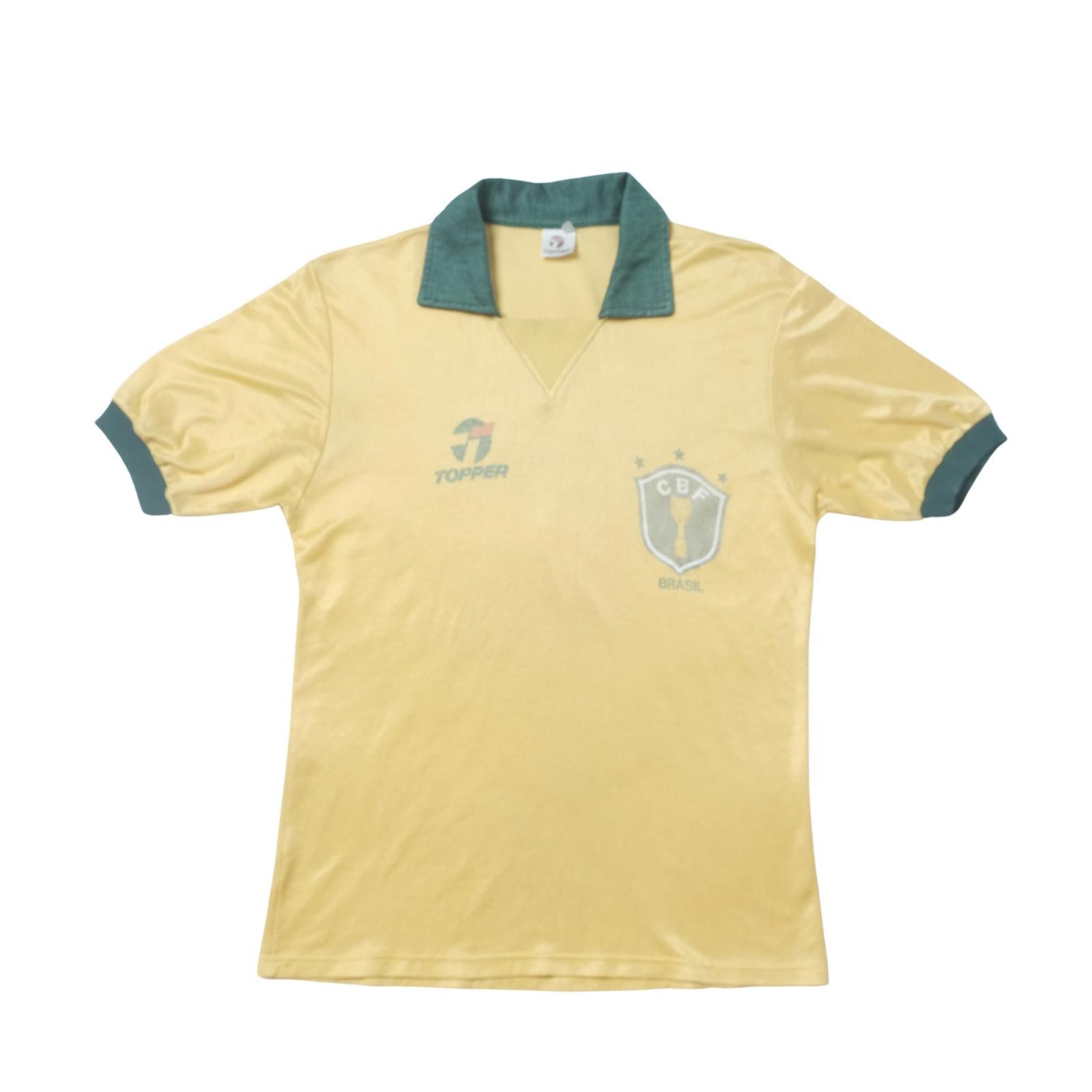 ウェア Brazil Topper 1990 1990 Brazil Home Shirt - 9/10 - (M)