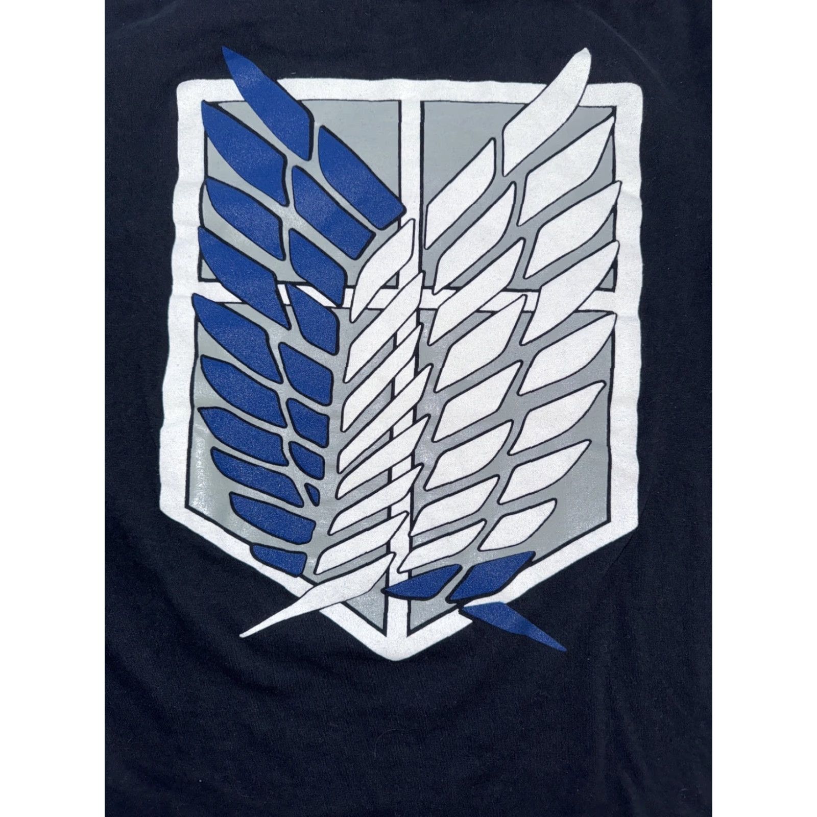 Anvil VINTAGE Attack On Titan T-Shirt Anvil Medium 20x26 Blue Mens M Size US M / EU 48-50 / 2 - 5 Thumbnail