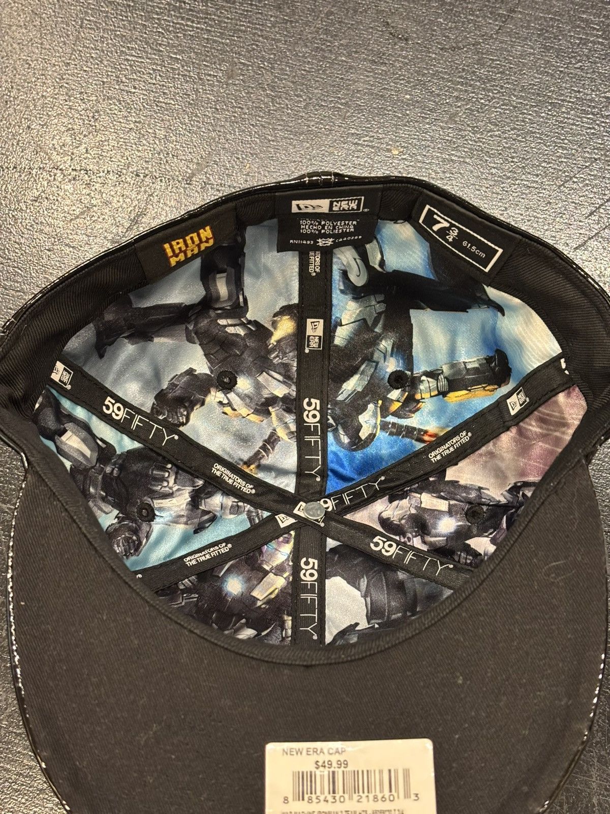 New Era New Era War Machine Iron Man Patent Leather Hat Size ONE SIZE - 5 Thumbnail