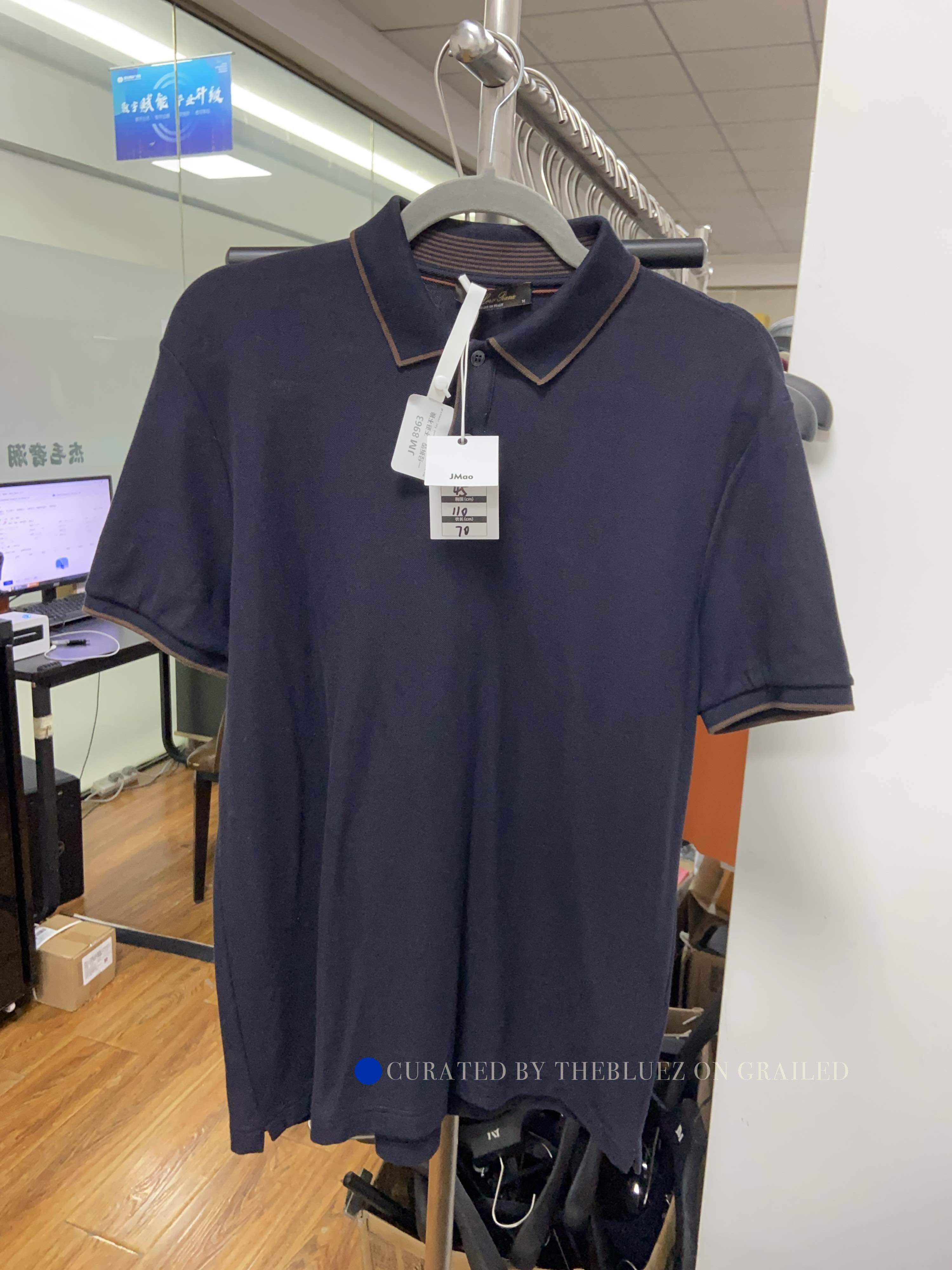 Loro Piana Blue Short-Sleeve Polo Shirt Size M Size US M / EU 48-50 / 2 - 1 Thumbnail