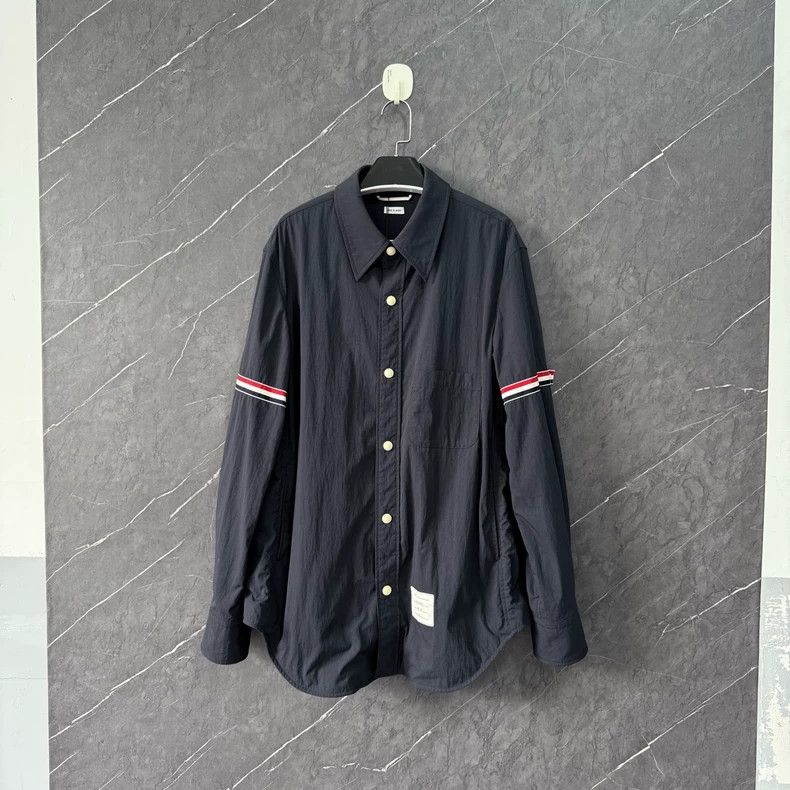 Thom Browne Thom Browne Navy blue shirt Size US M / EU 48-50 / 2 - 1 Thumbnail