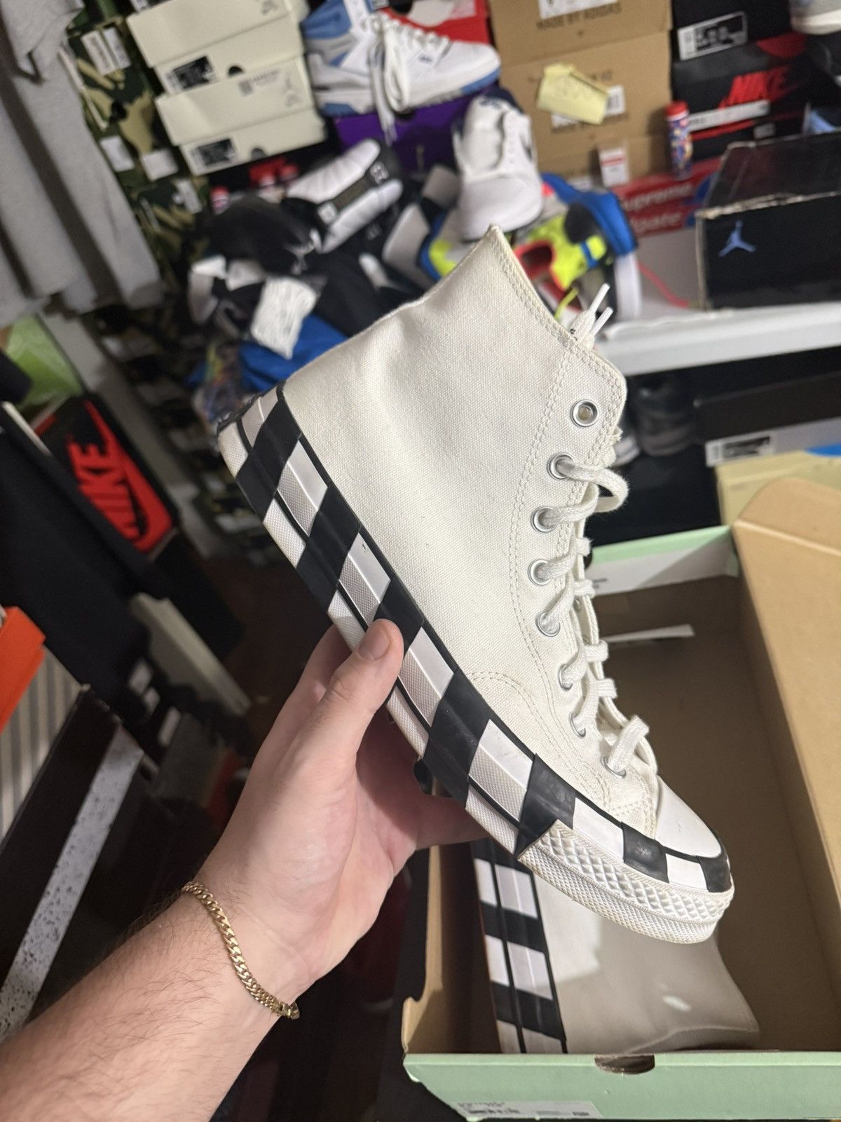 Converse × Off-White Off white converse sz 9.5 Size US 9.5 / EU 42-43 - 1 Thumbnail