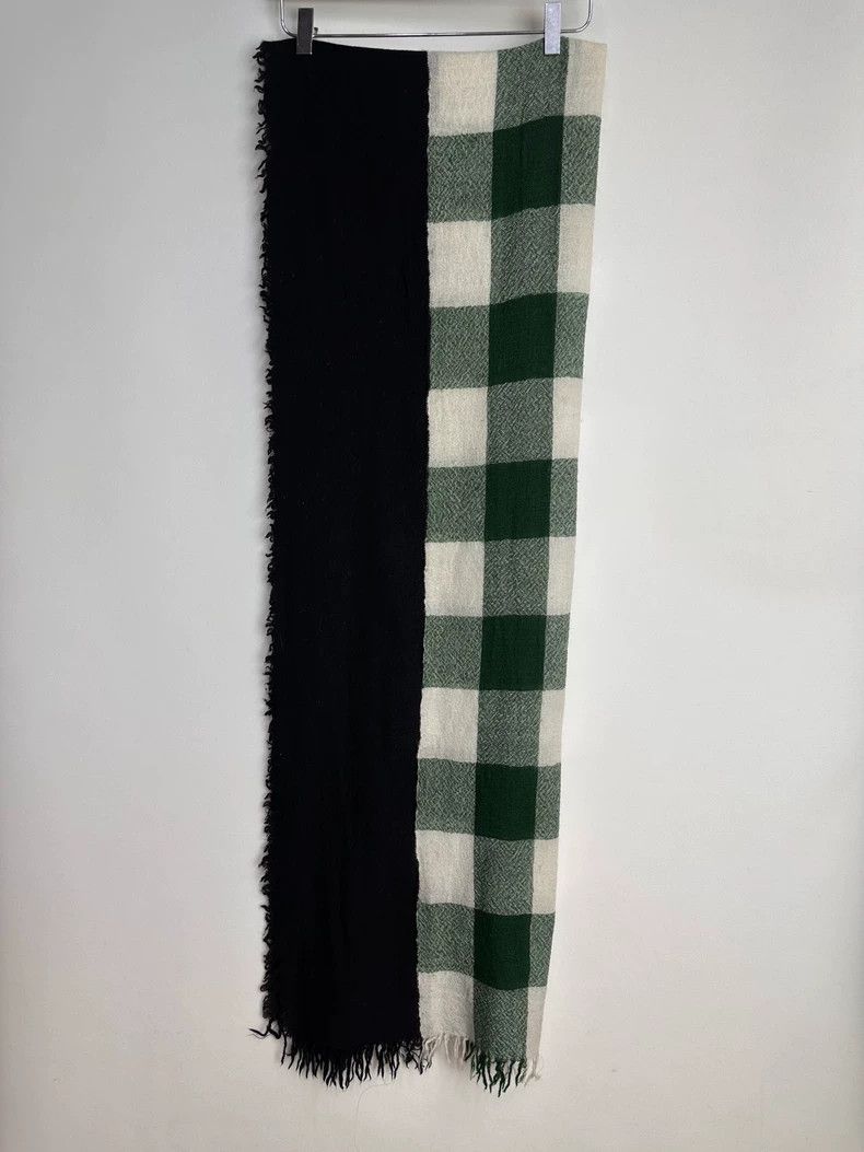 Yohji Yamamoto Yohji Yamamoto Wool paneled contrast scarf 2501-Nextarrow Size ONE SIZE - 7 Thumbnail