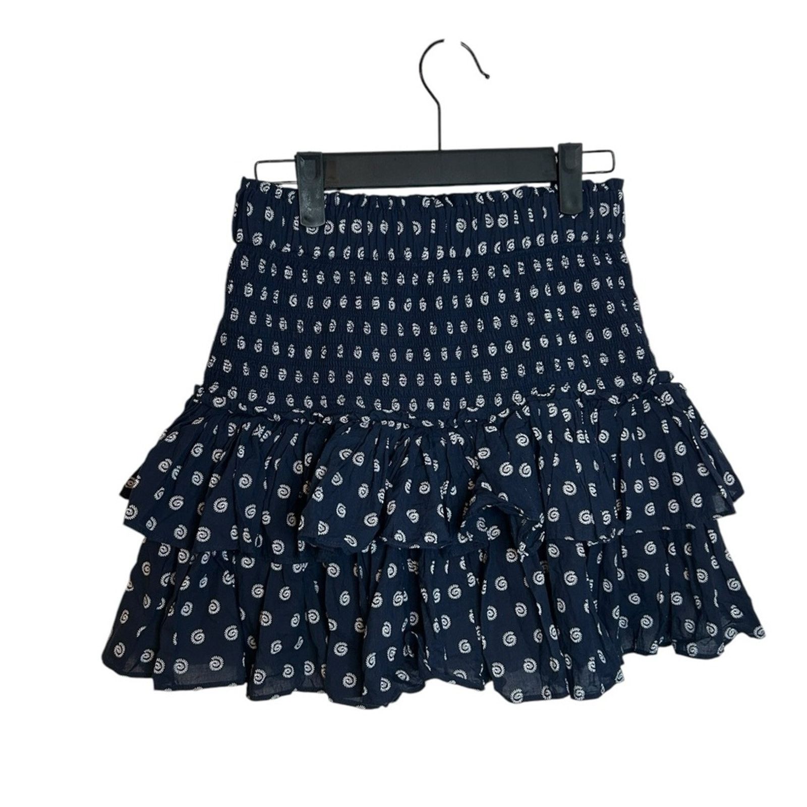 Loft Loft Shell Smocked Ruffle Mini Skirt Size 26" / US 2 / IT 38 - 1 Thumbnail