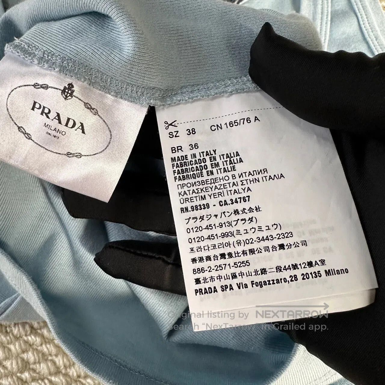 prada logo print sleeveless tank top.