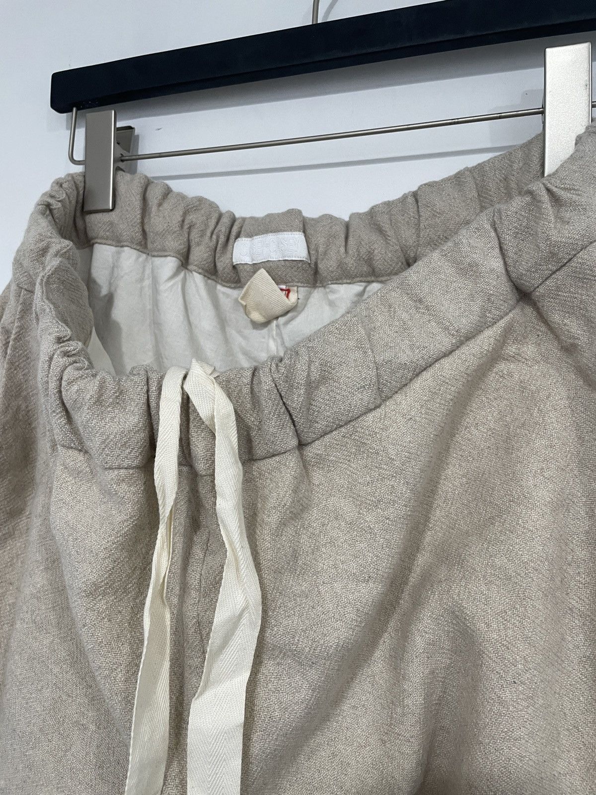 Casey Casey WOOL CASHMERE CREPE DRAWSTRING PANTS Size US 33 - 3 Thumbnail