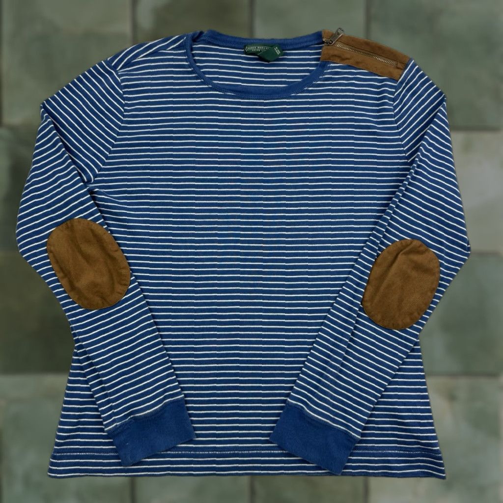 Ralph Lauren VINTAGE Lauren Ralph Lauren Jeans Company Long Sleeve Shirt Women XL Blue Striped Casual 2000s Size XL / US 12-14 / IT 48-50 - 1 Thumbnail