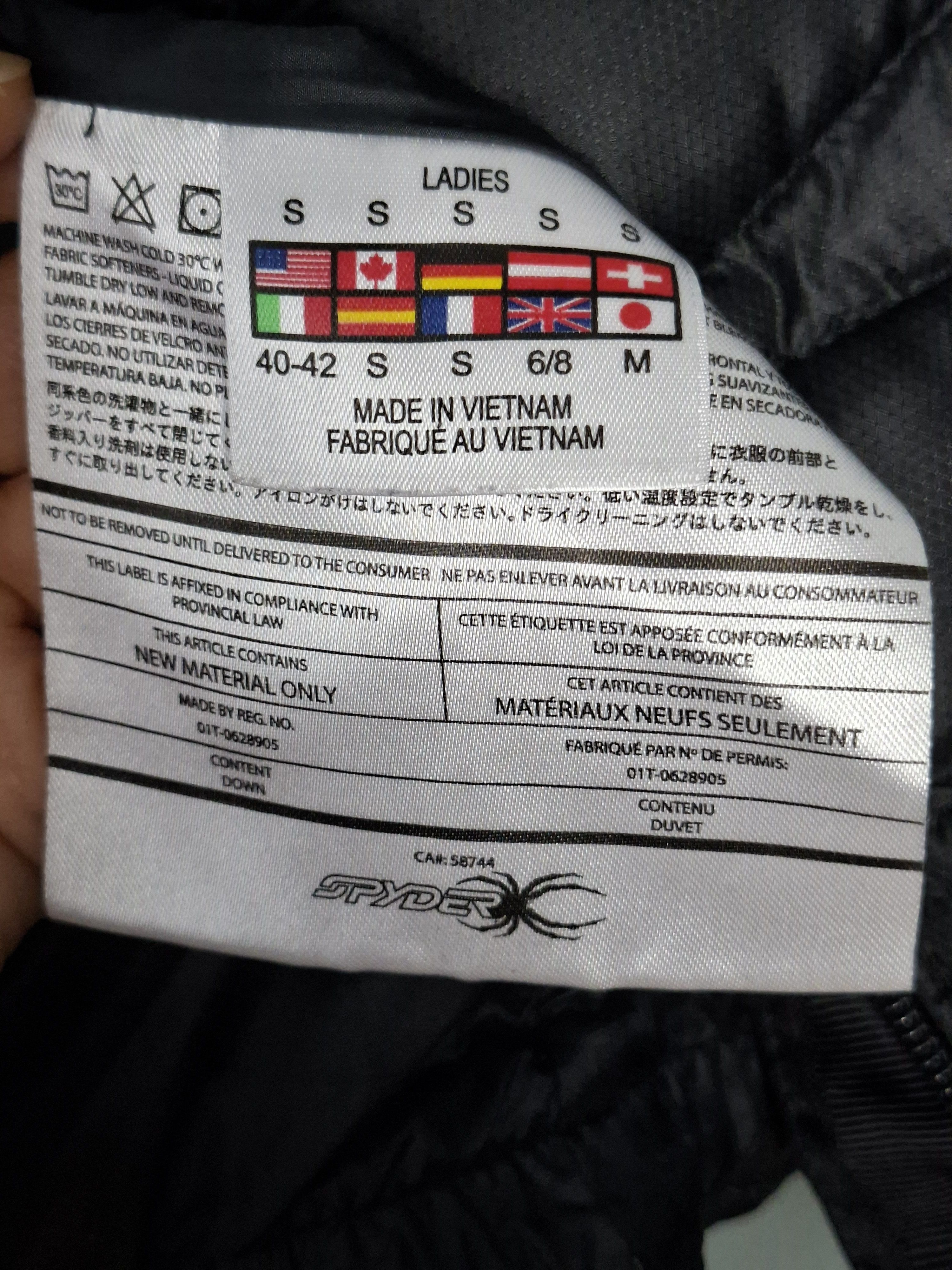 Spyder Spyder Women’s Down Puffer Jacket Black Quilted Size S / US 4 / IT 40 - 13 Thumbnail