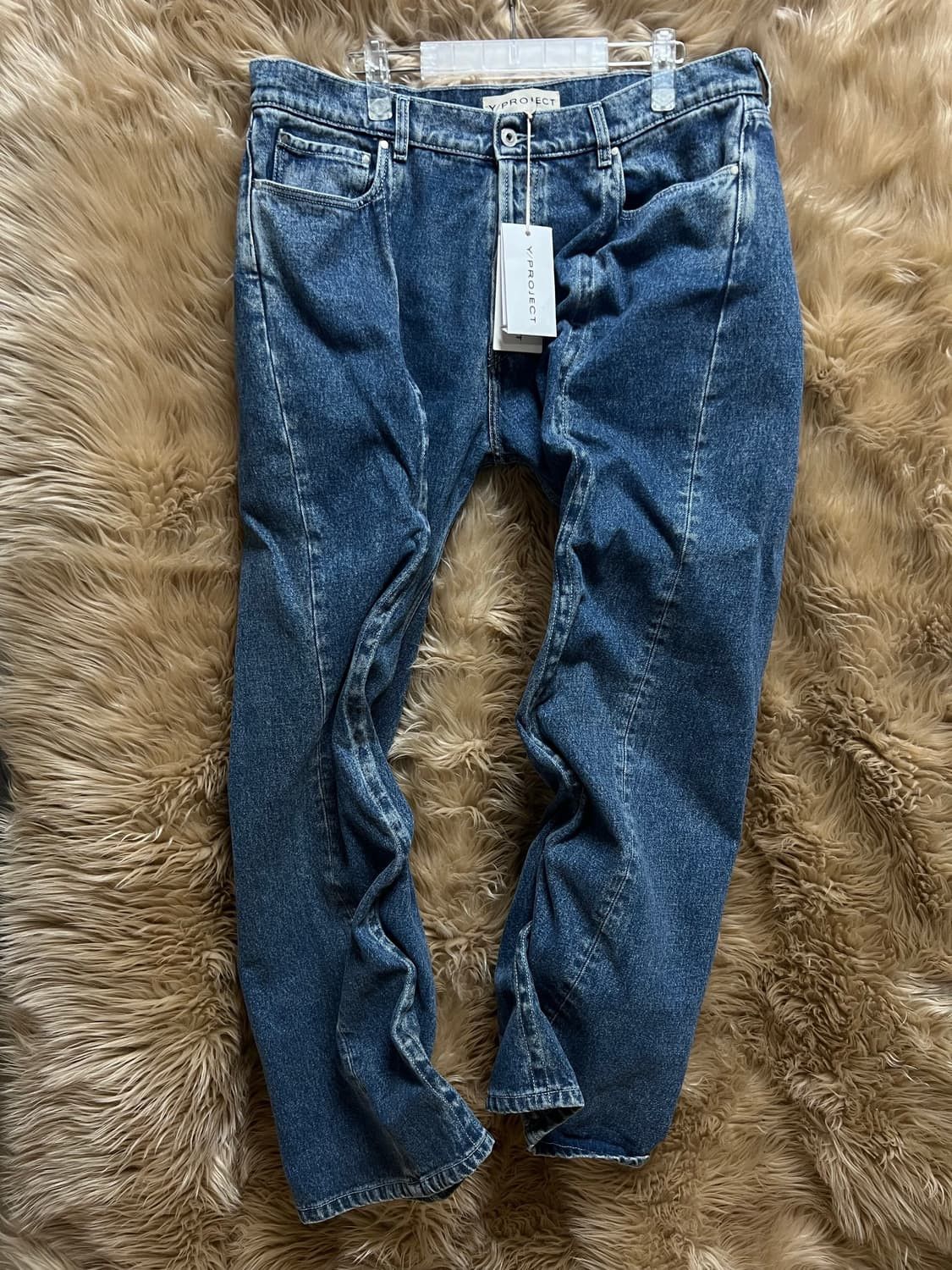 Y/Project Classic Wire organic-cotton denim jeans