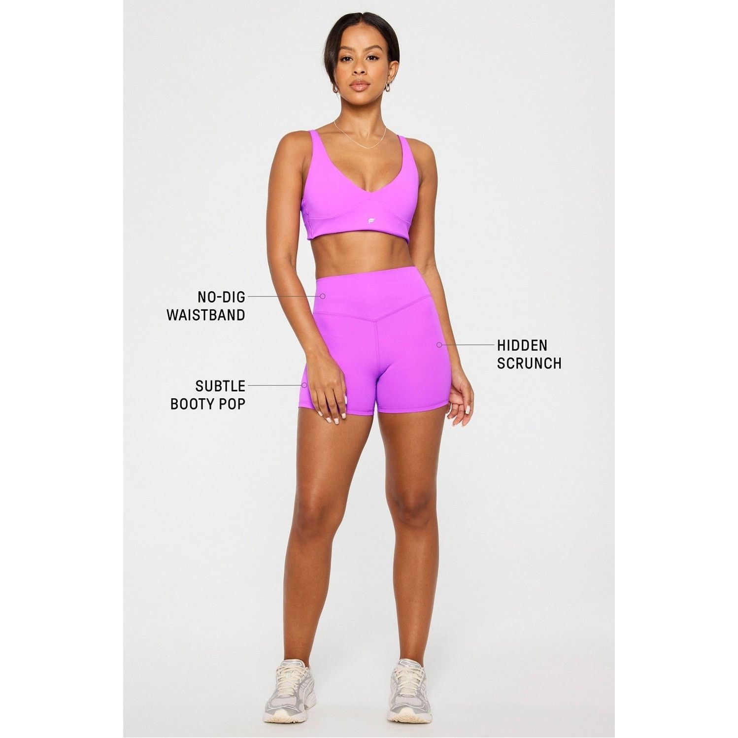 Fabletics Fabletics x Becky G PureLuxe High-Waisted Short 4" - Size M Size 28" / US 6 / IT 42 - 4 Thumbnail