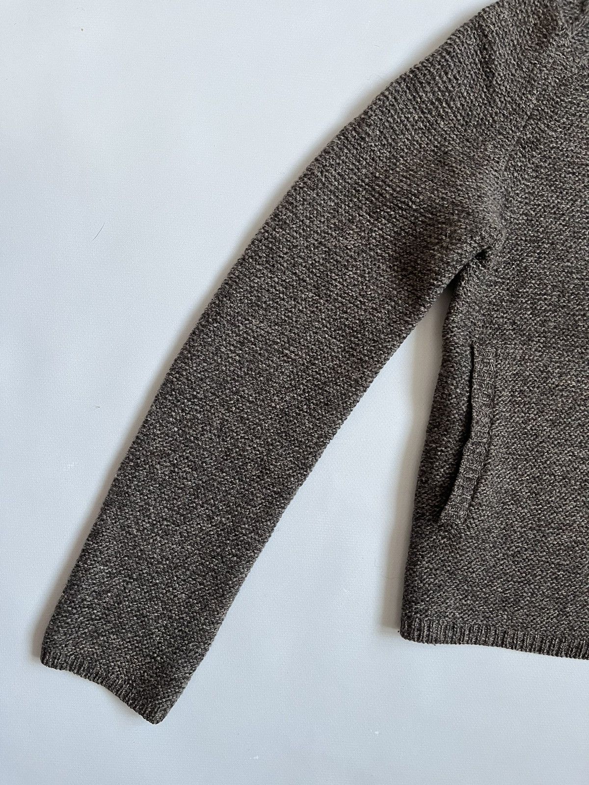 A.P.C. A.P.C. Rue Madame Paris Brown Cable Knit Wool Cardigan Size S / US 4 / IT 40 - 5 Thumbnail