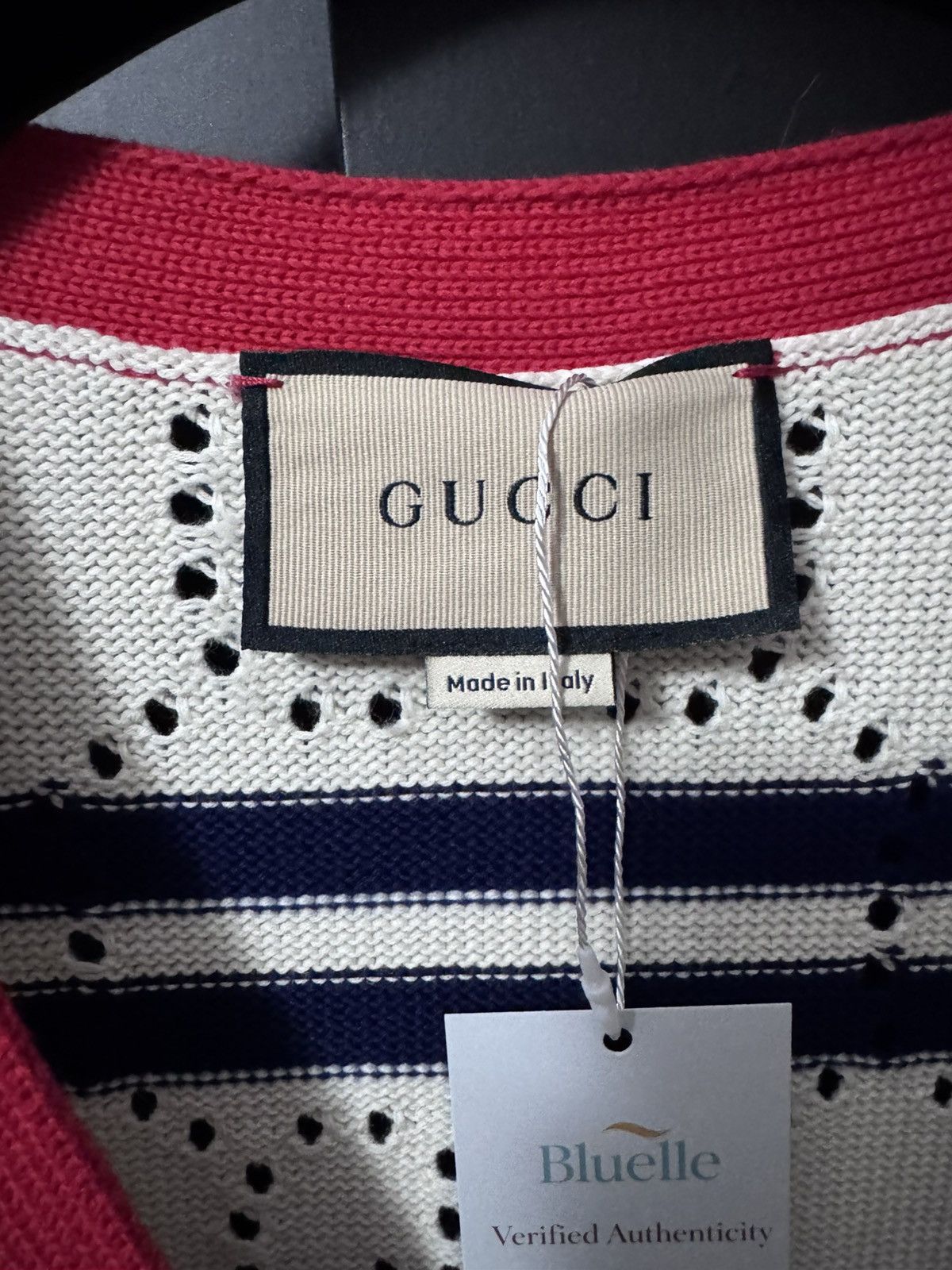 Gucci Gucci Striped Knit Cardigan —BLUELLE🌊 Size US L / EU 52-54 / 3 - 4 Thumbnail