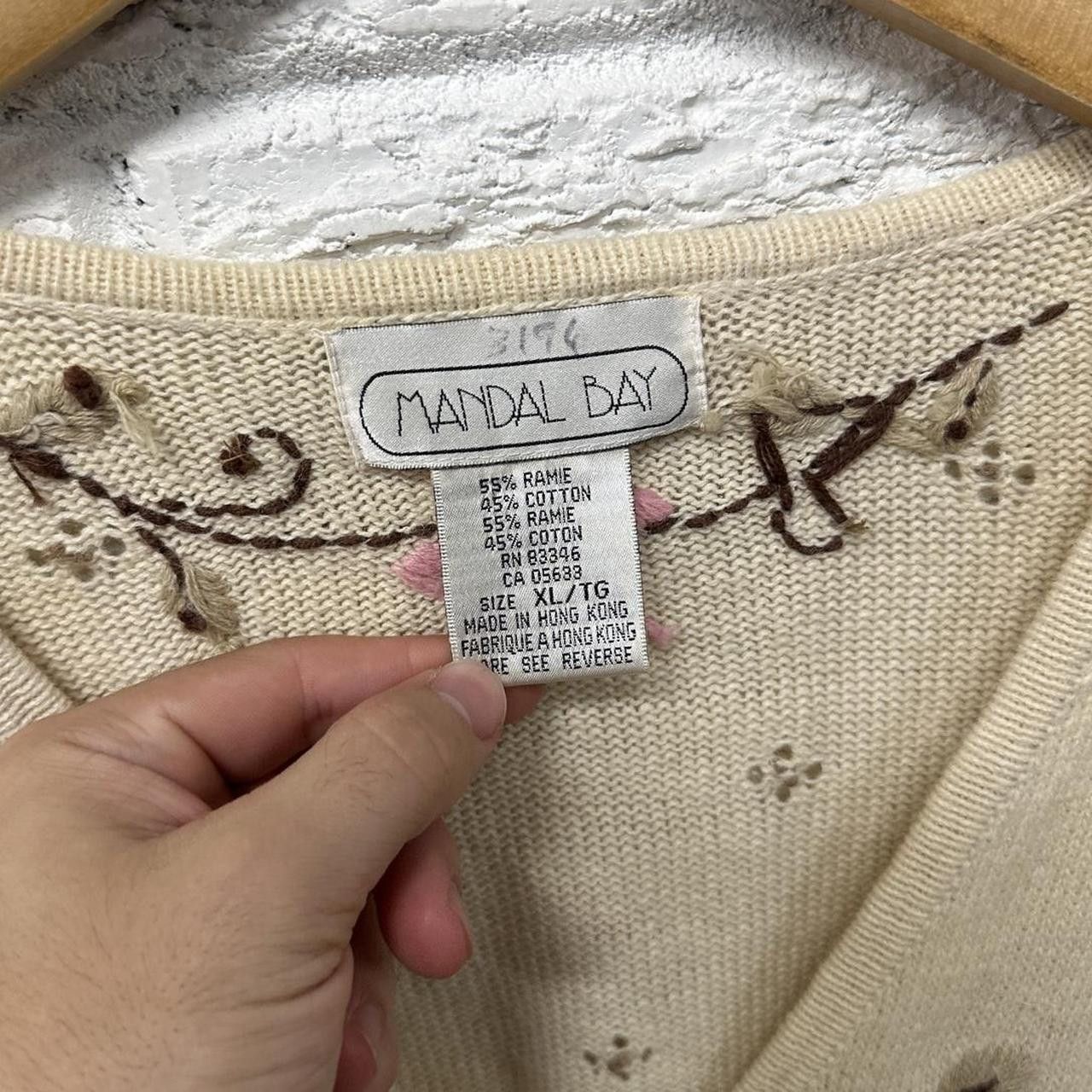 Vintage Vintage Mandal Bay Retro Floral Sweater Women’s XL Cardigan Size XL / US 12-14 / IT 48-50 - 4 Thumbnail