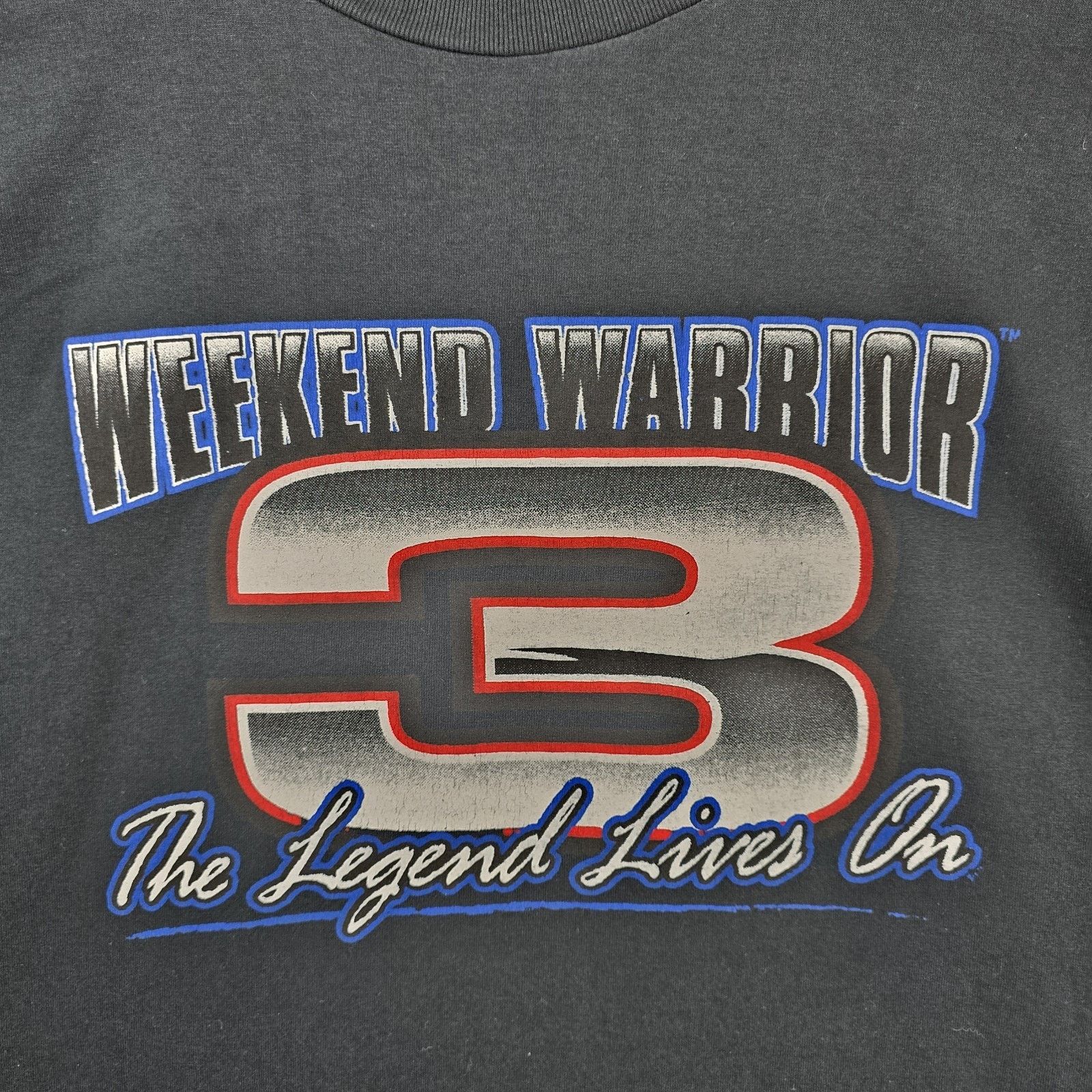 NASCAR Vintage Dale Earnhardt Shirt XL Black #3 Weekend Warrior Size US XL / EU 56 / 4 - 3 Thumbnail