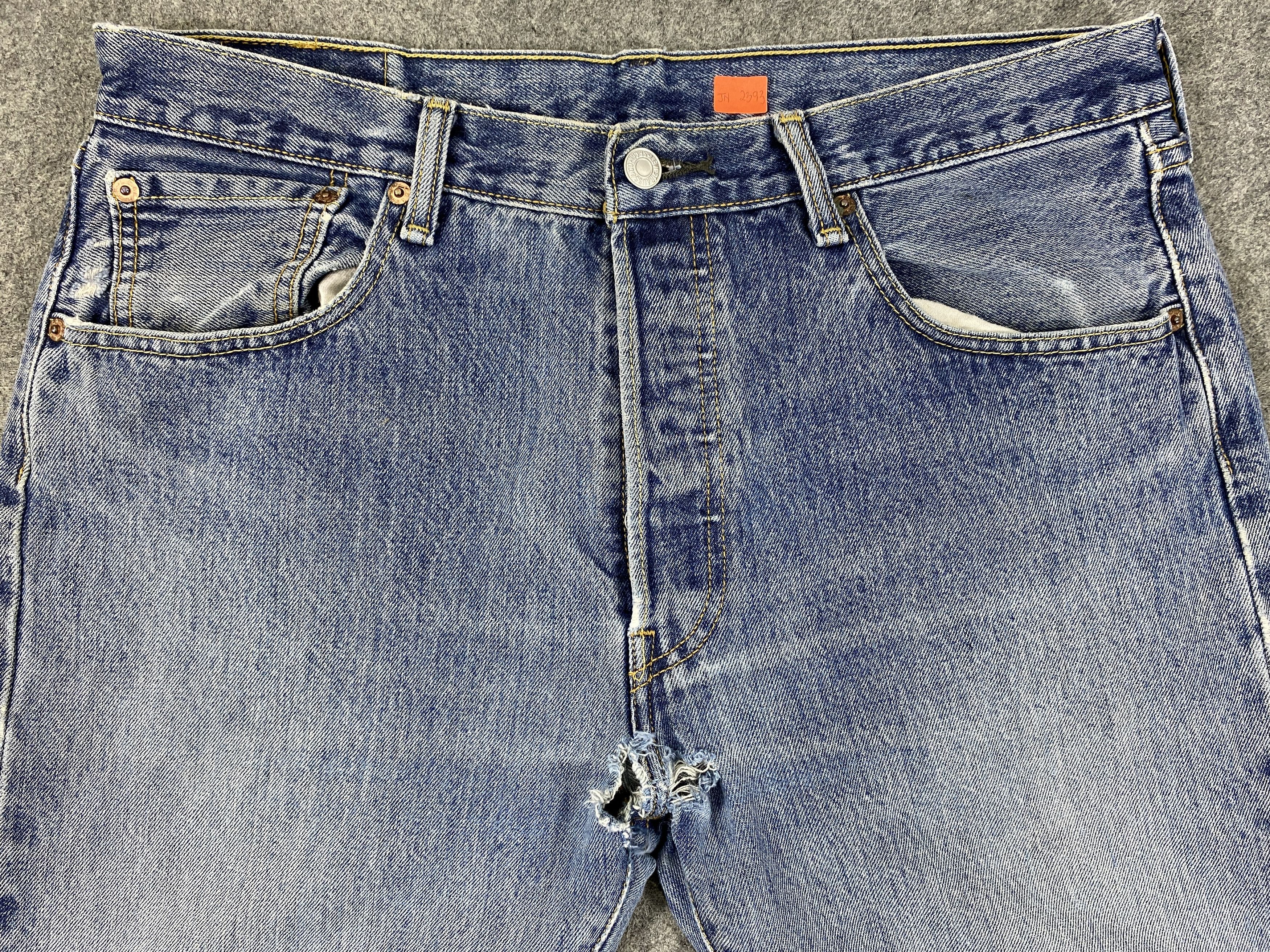 Levi's Distressed Blue Vintage Levi's 501 34x32 Denim -JN2393 Size US 34 / EU 50 - 3 Thumbnail