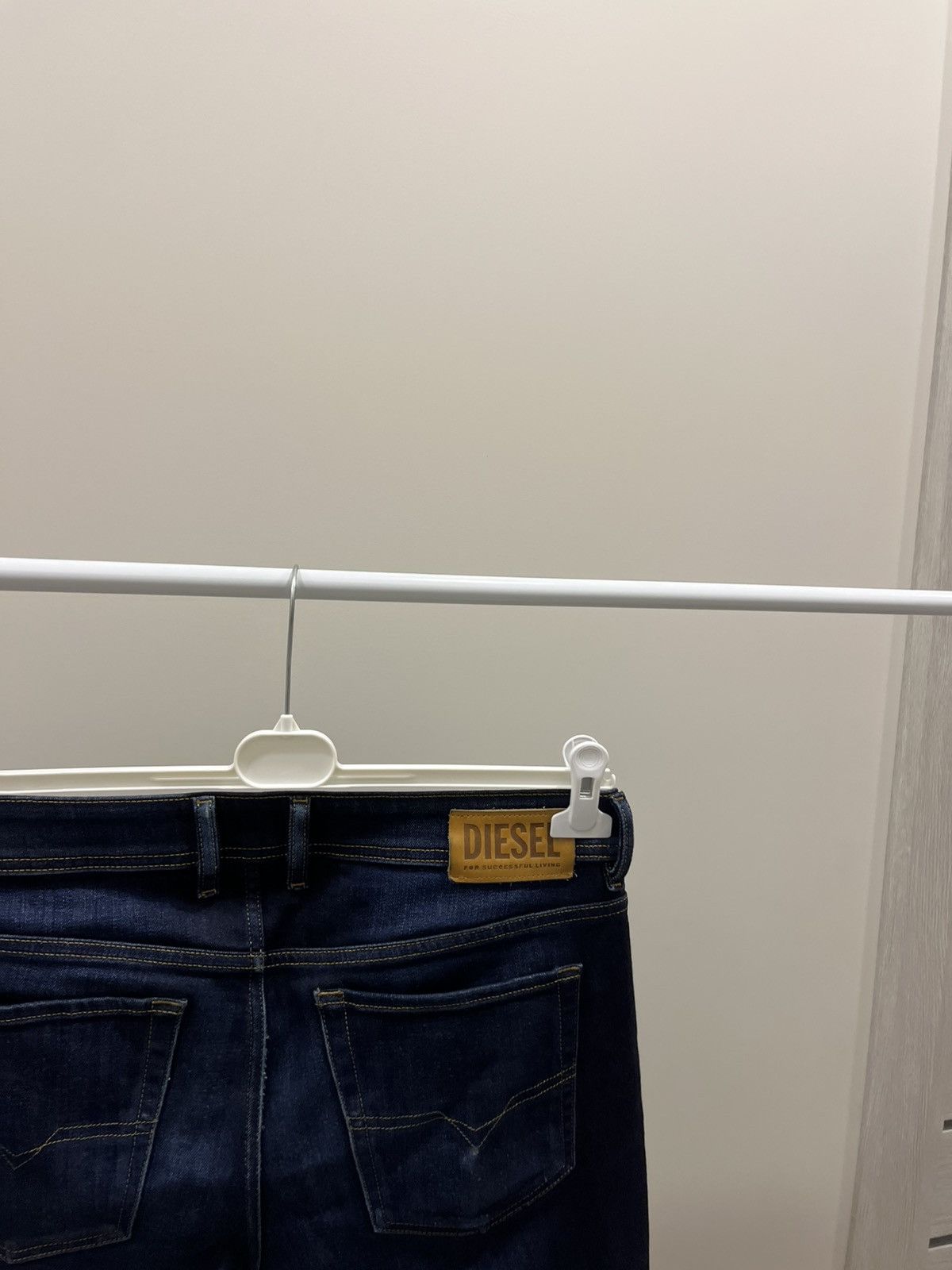 Diesel ‼️ Vintage y2k Diesel Sleenker Navy Denim Pants 34/32 Blue Size US 34 / EU 50 - 5 Thumbnail