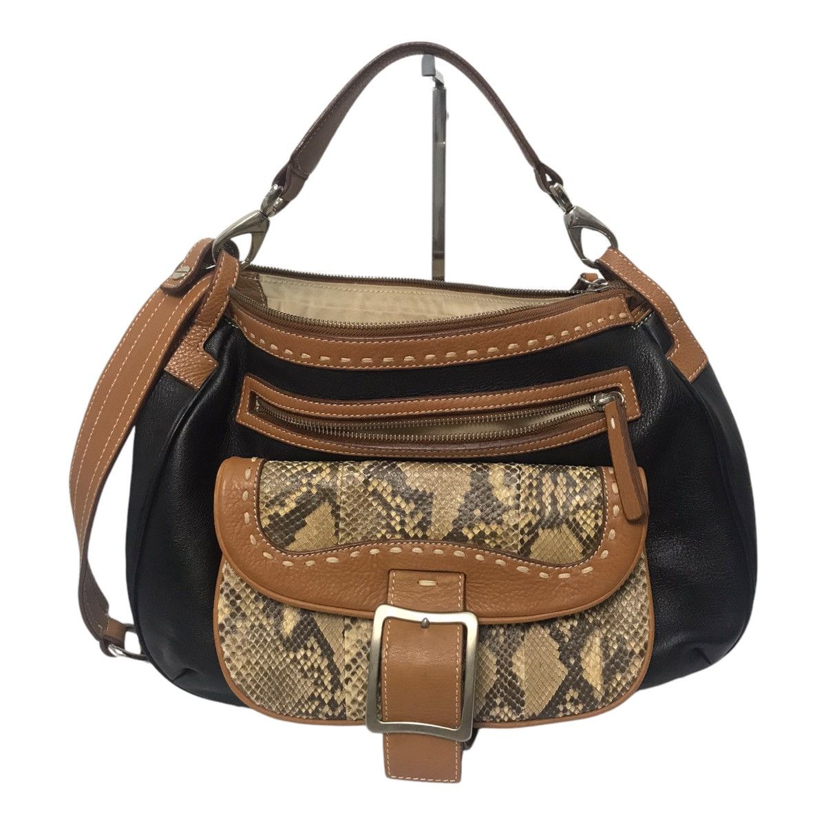 Alexander McQueen Alexander Mcqueen Pocket Snake Skin Leather Tote/Sling Bag Size ONE SIZE - 2 Thumbnail