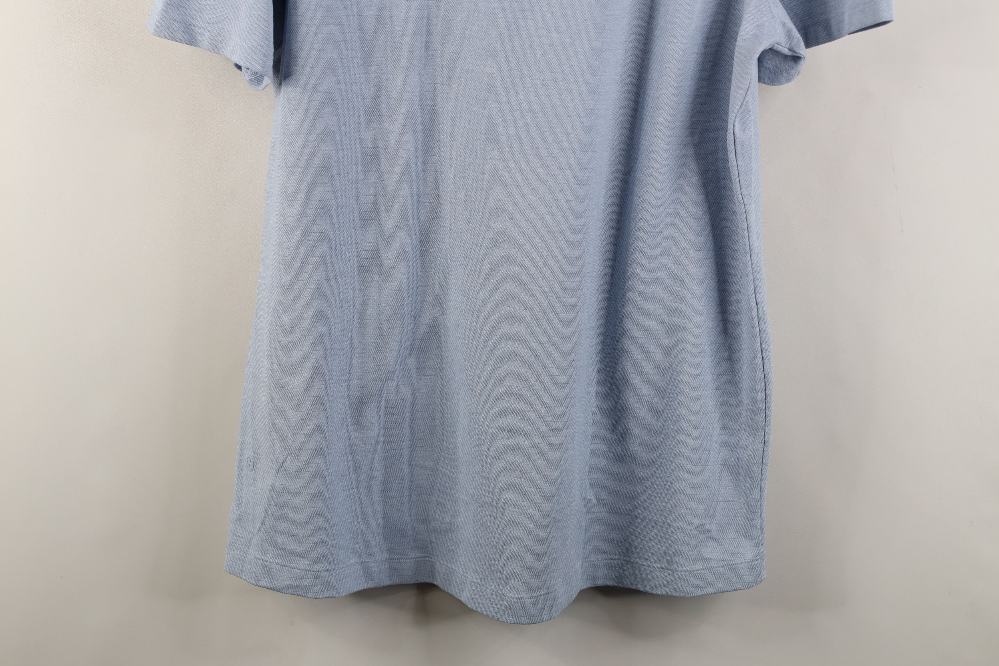 Lululemon Lululemon Tech Striped Knit Collared Golf Polo Shirt Blue Size US XL / EU 56 / 4 - 12 Thumbnail